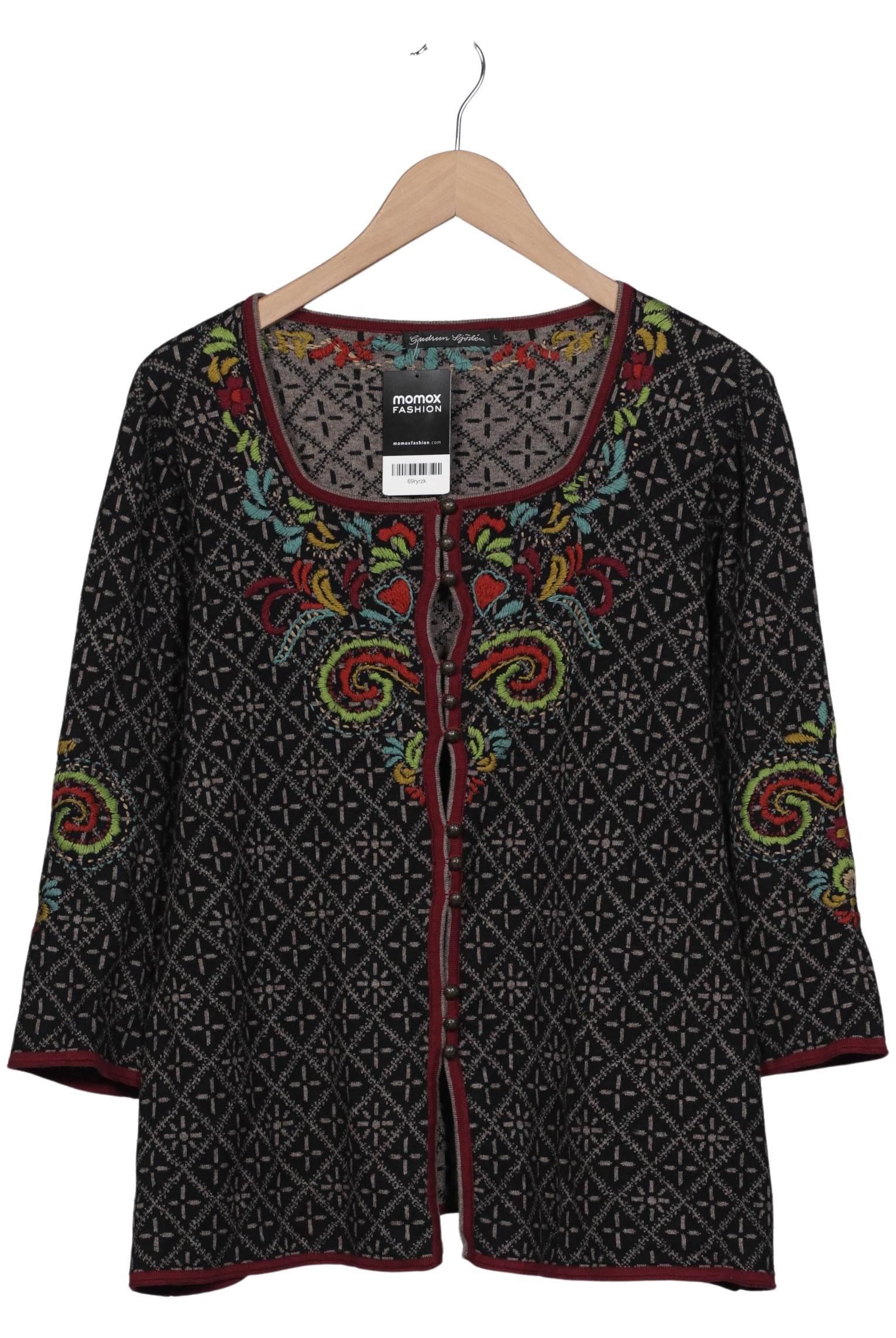 

Gudrun Sjödén Damen Strickjacke, schwarz, Gr. 42