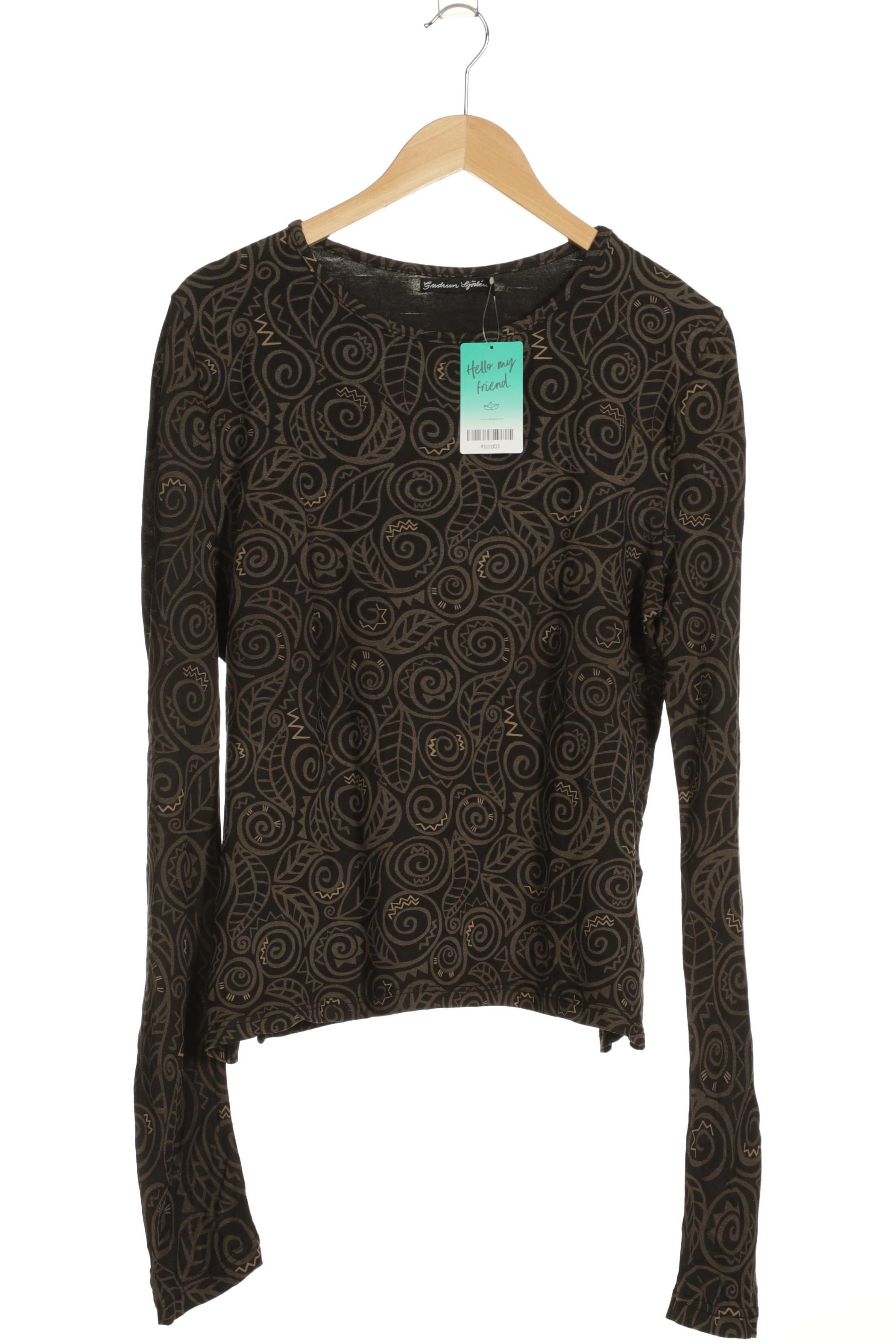 

Gudrun Sjödén Damen Langarmshirt, schwarz, Gr. 44