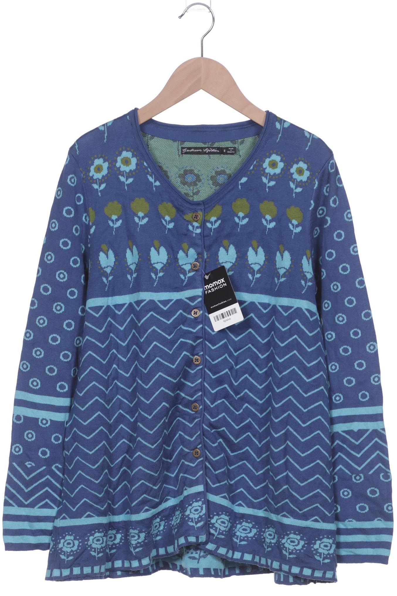

Gudrun Sjödén Damen Strickjacke, blau, Gr. 36