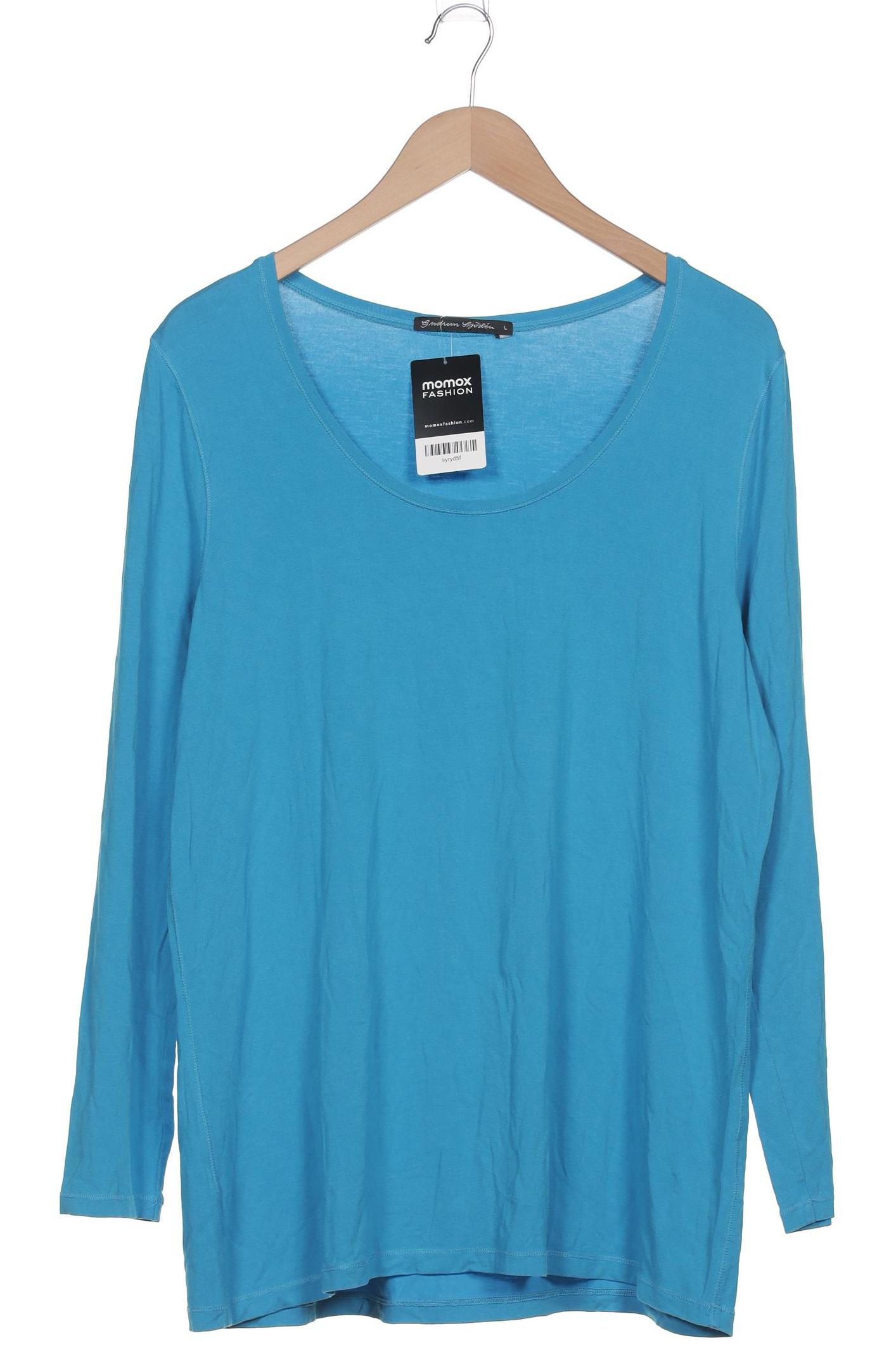 

Gudrun Sjödén Damen Langarmshirt, blau, Gr. 42