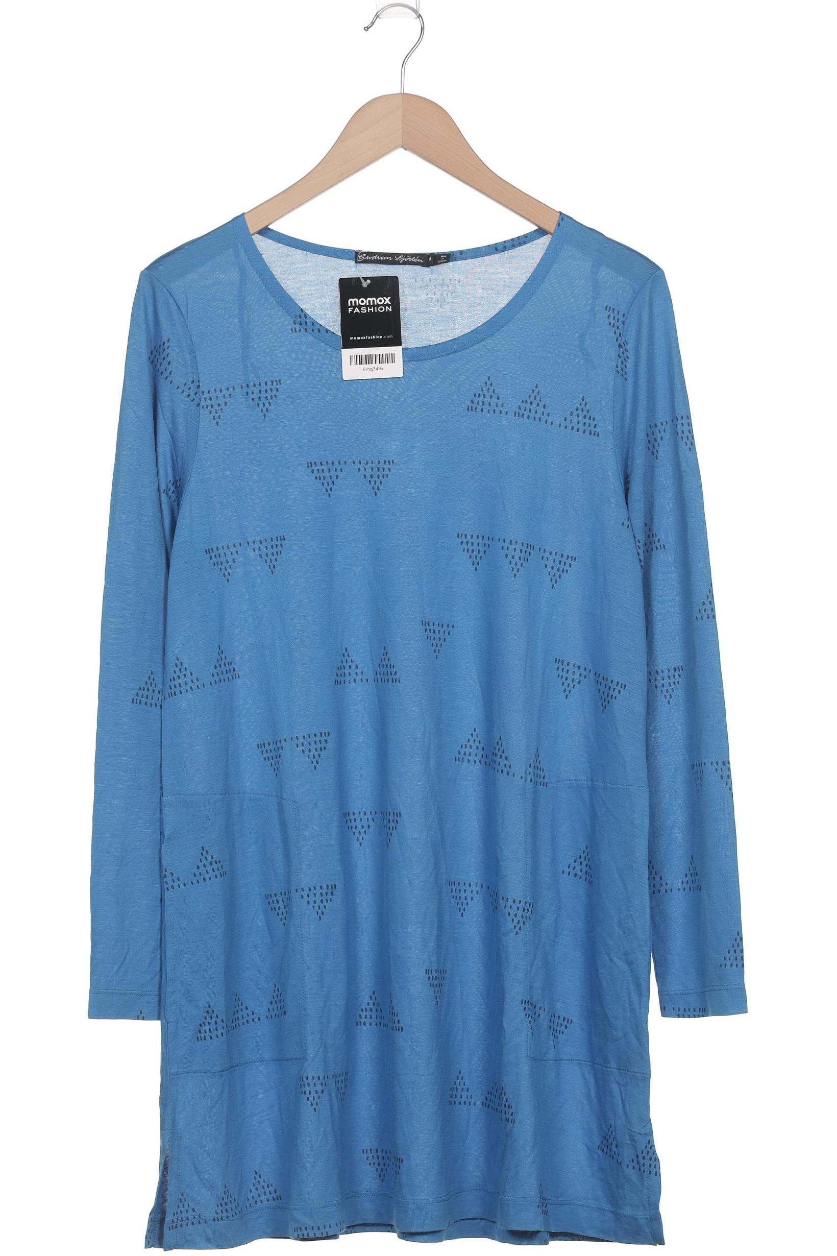 

Gudrun Sjödén Damen Langarmshirt, blau, Gr. 38