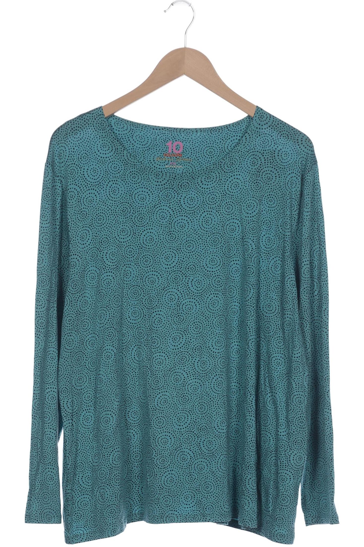 

Gudrun Sjödén Damen Langarmshirt, türkis, Gr. 46