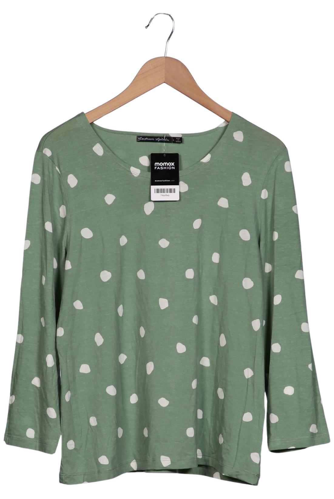 

Gudrun Sjödén Damen Langarmshirt, grün, Gr. 42