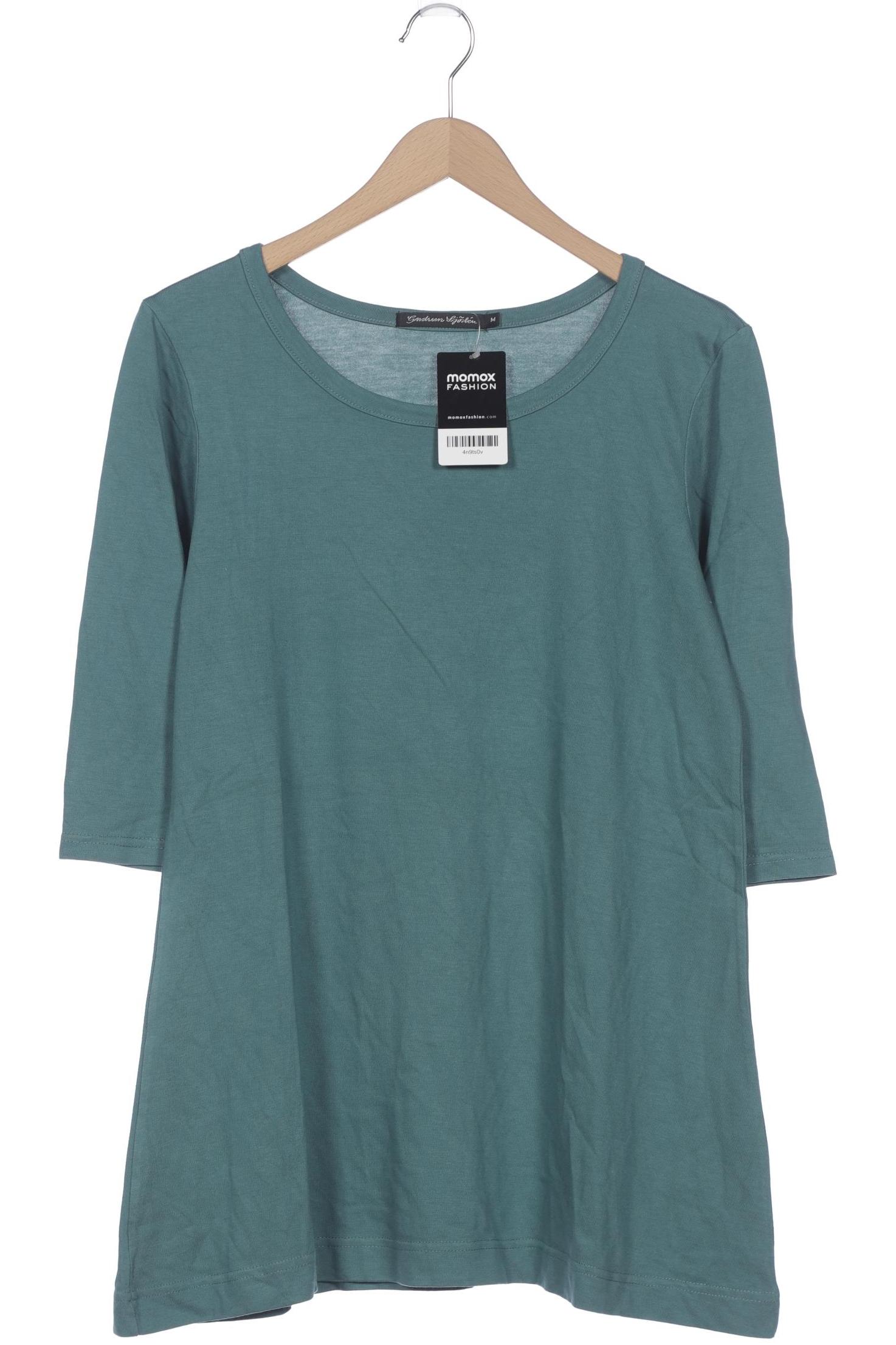 

Gudrun Sjödén Damen Langarmshirt, türkis, Gr. 38