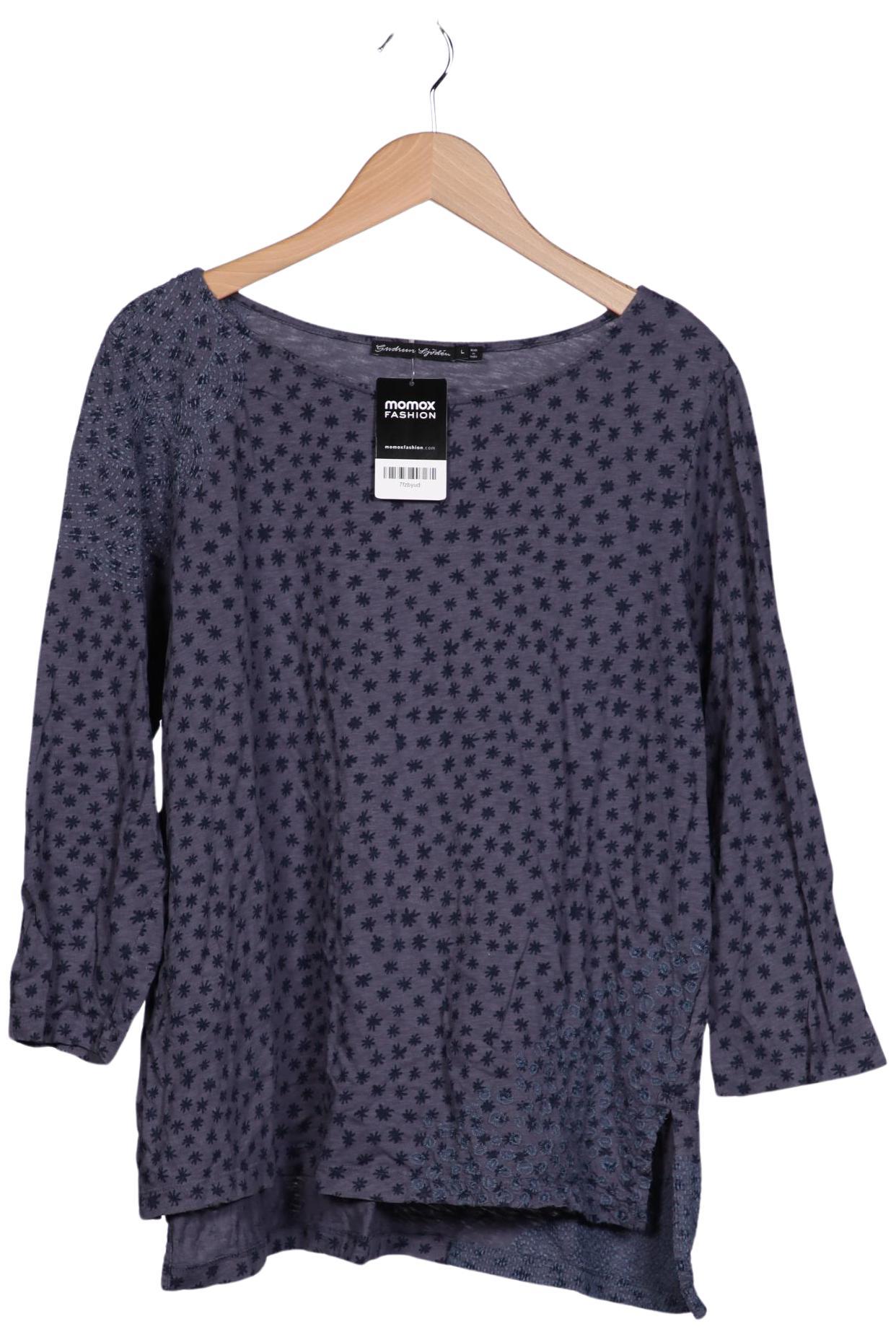 

Gudrun Sjödén Damen Langarmshirt, blau, Gr. 42
