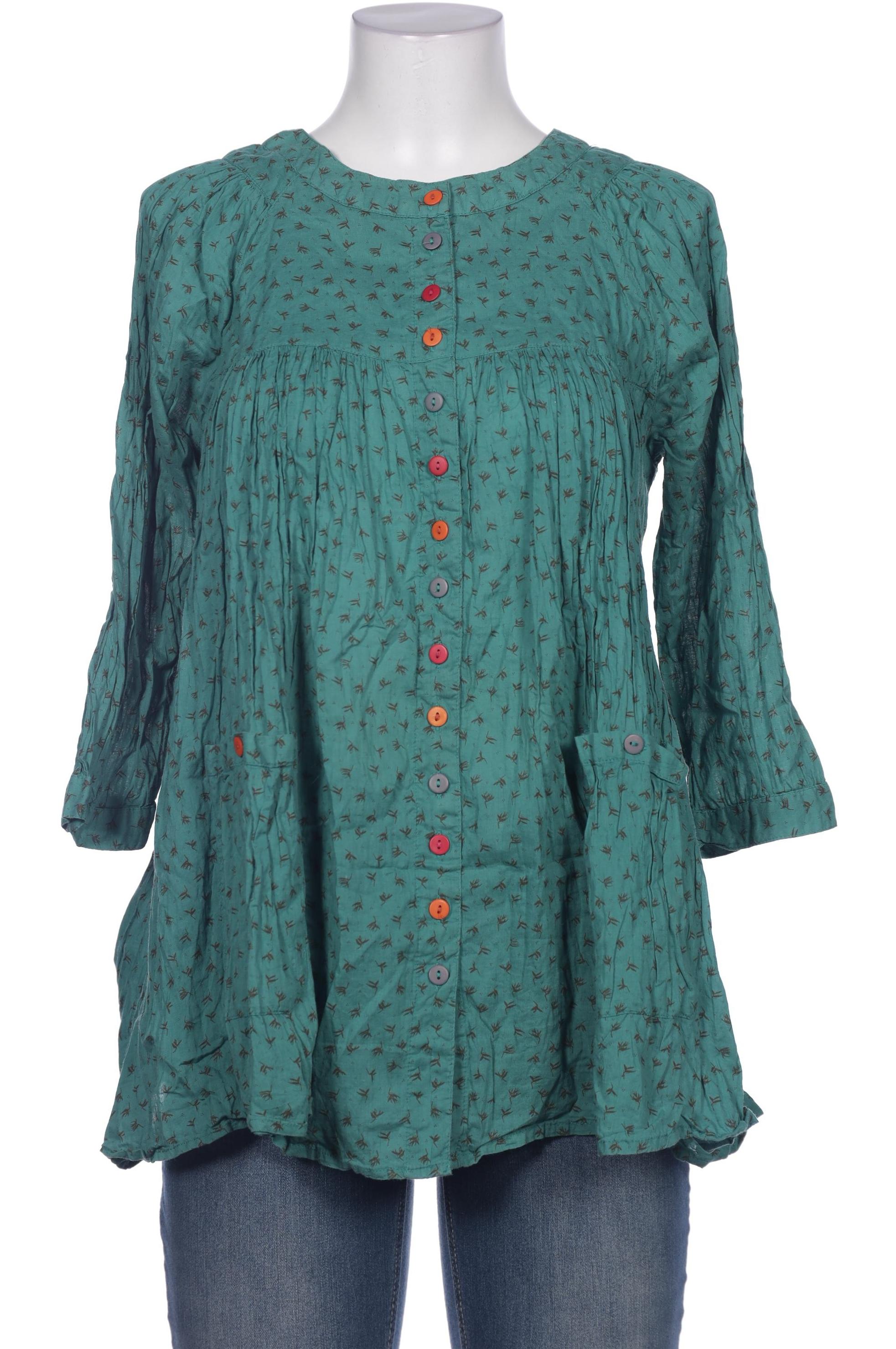 

Gudrun Sjödén Damen Bluse, türkis, Gr. 36
