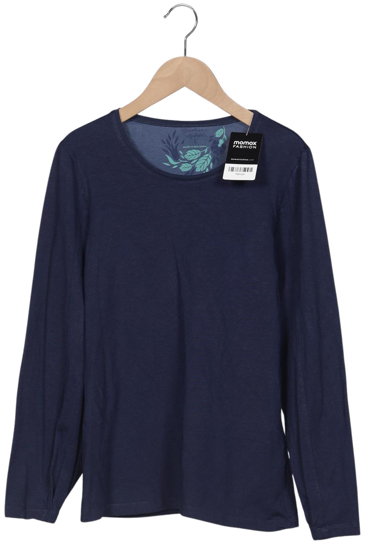 

Gudrun Sjödén Damen Langarmshirt, marineblau, Gr. 36