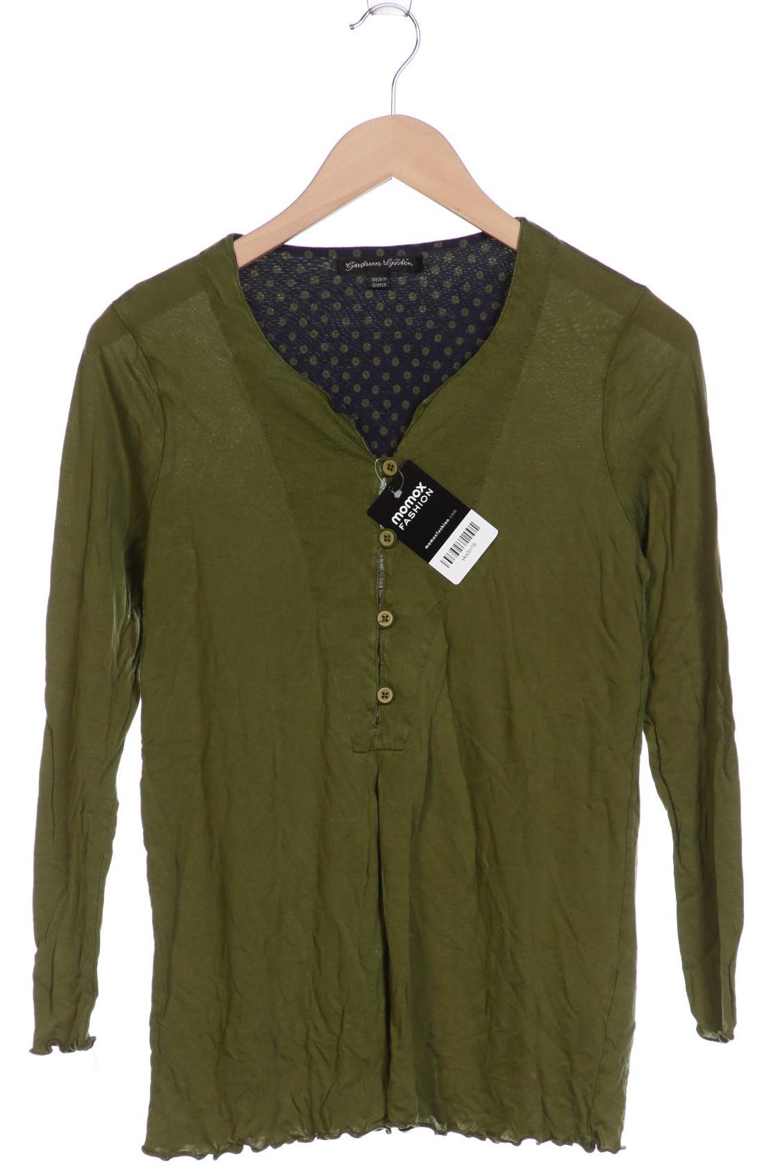 

Gudrun Sjödén Damen Langarmshirt, grün, Gr. 36