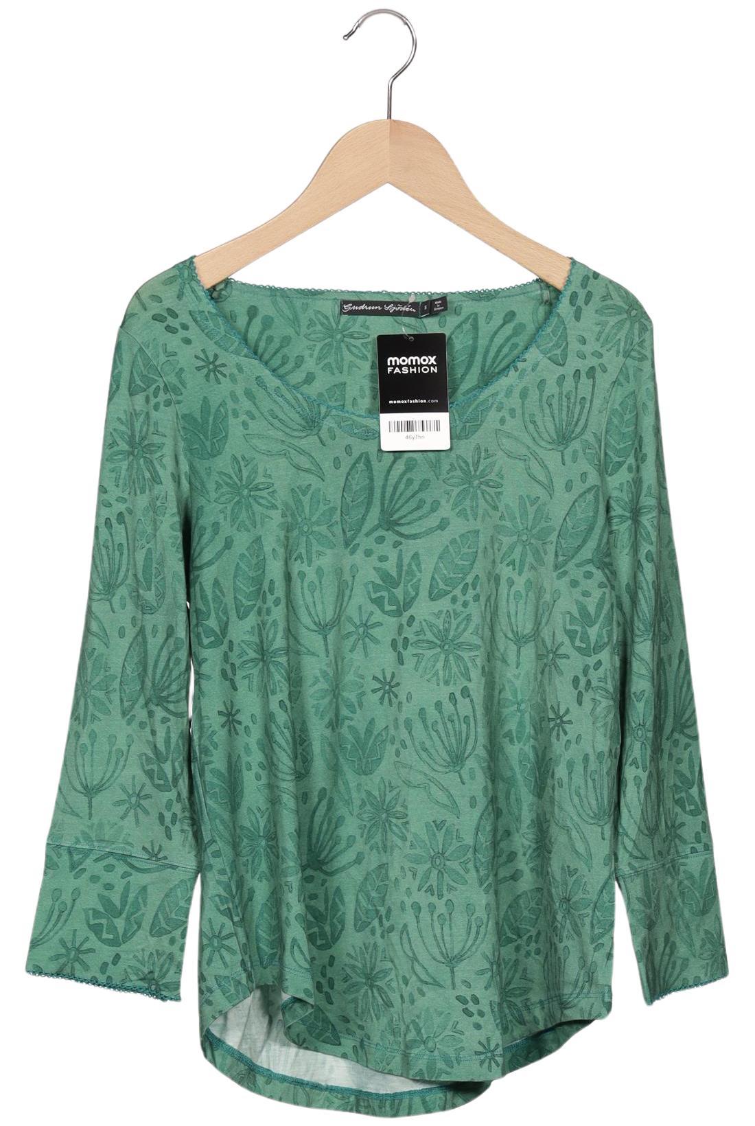 

Gudrun Sjödén Damen Langarmshirt, grün, Gr. 36
