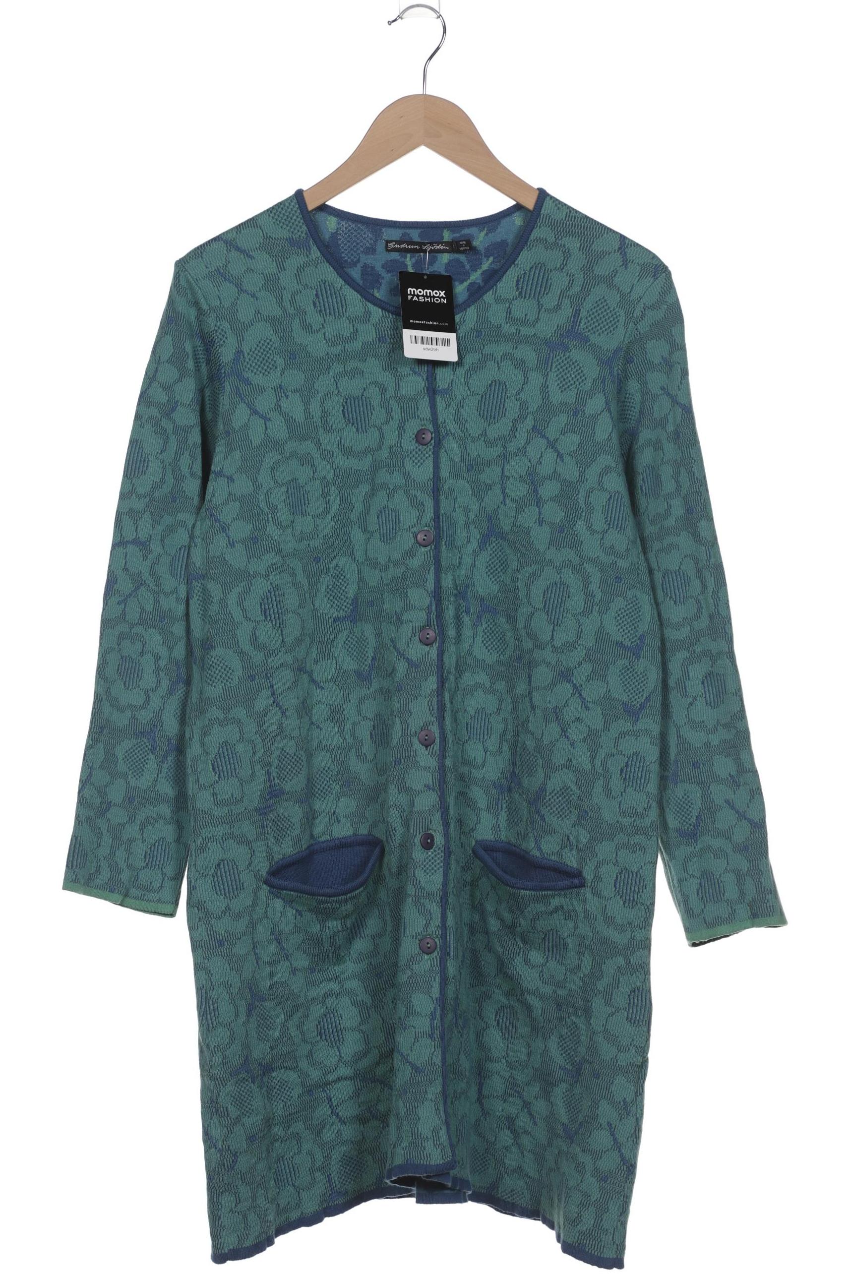 

Gudrun Sjödén Damen Strickjacke, grün, Gr. 38