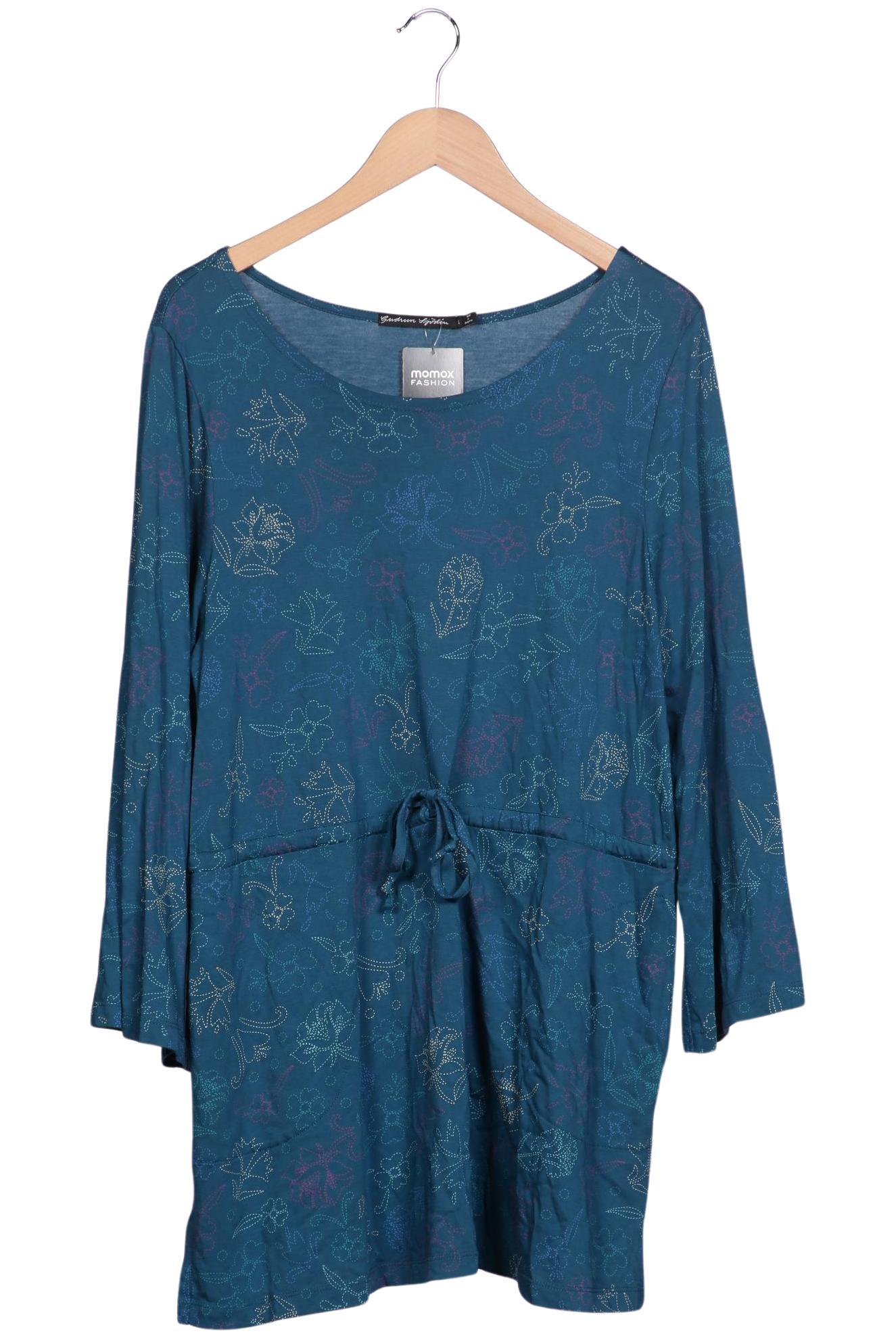 

Gudrun Sjödén Damen Langarmshirt, türkis, Gr. 42