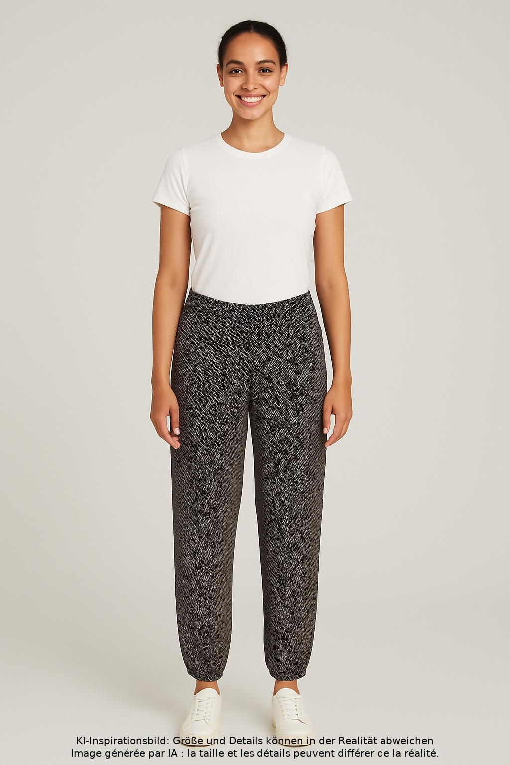 

Gudrun Sjödén Damen Stoffhose, grau, Gr. 0