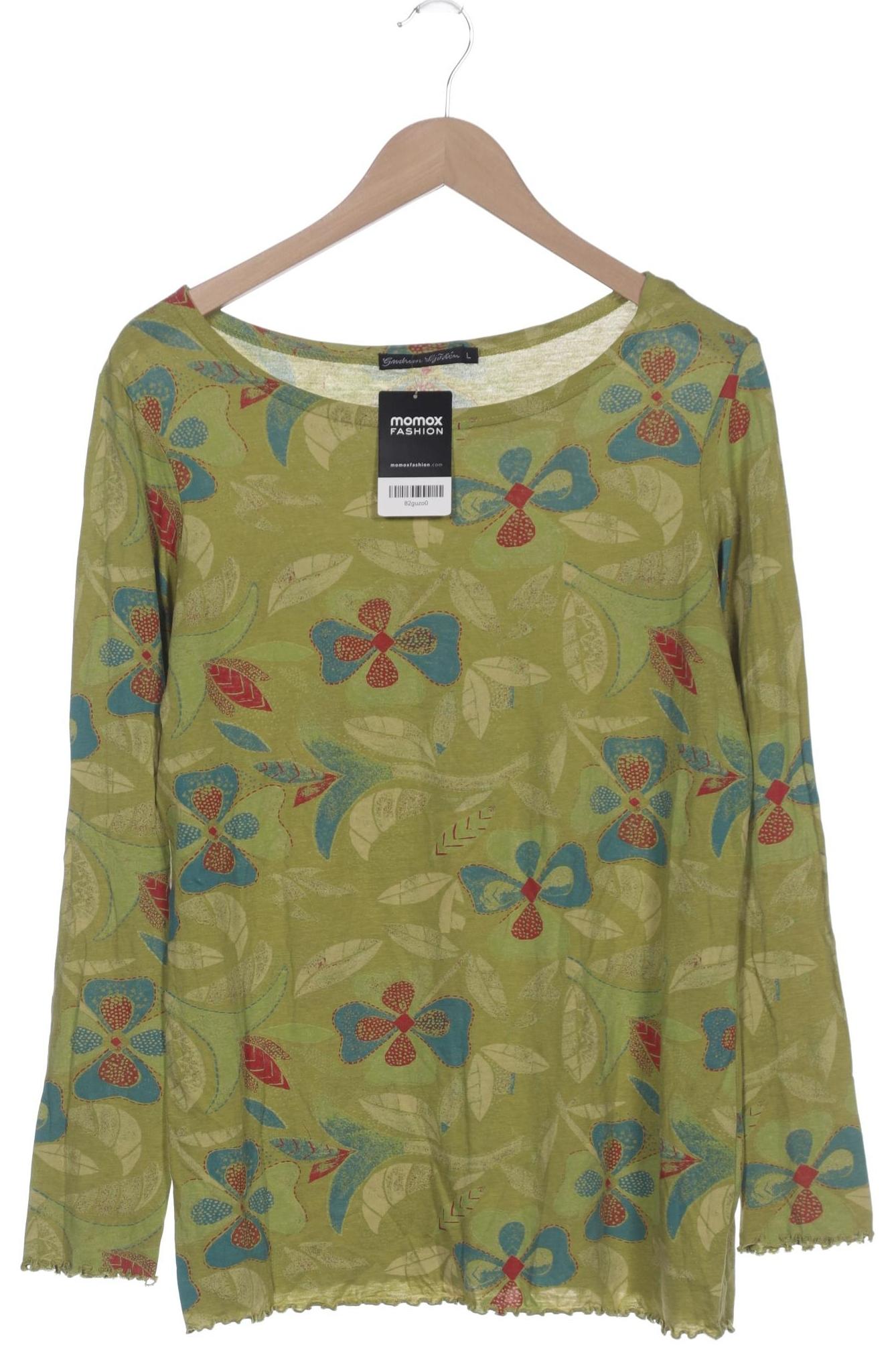 

Gudrun Sjödén Damen Langarmshirt, grün, Gr. 42
