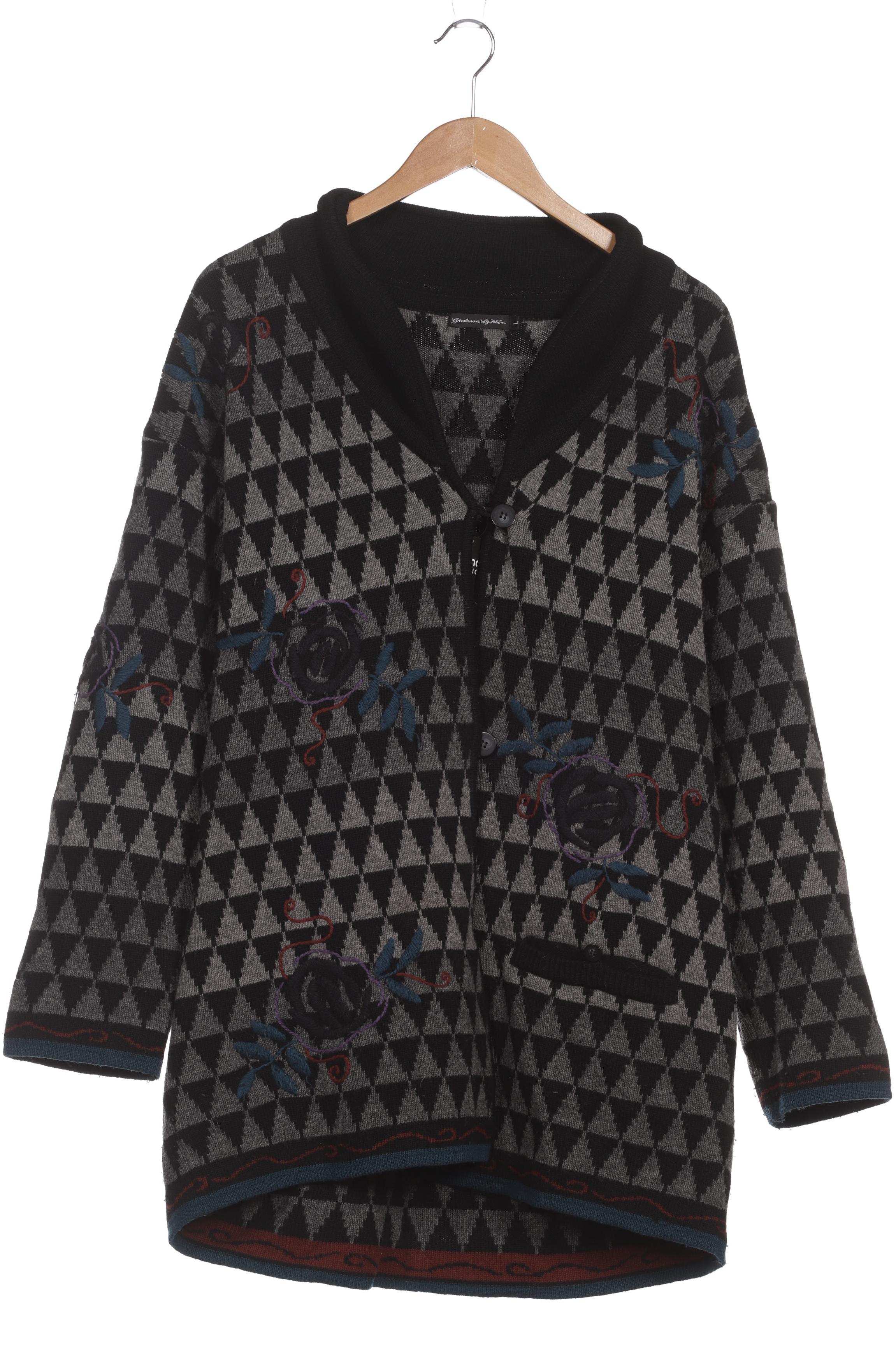 

Gudrun Sjödén Damen Strickjacke, schwarz, Gr. 42