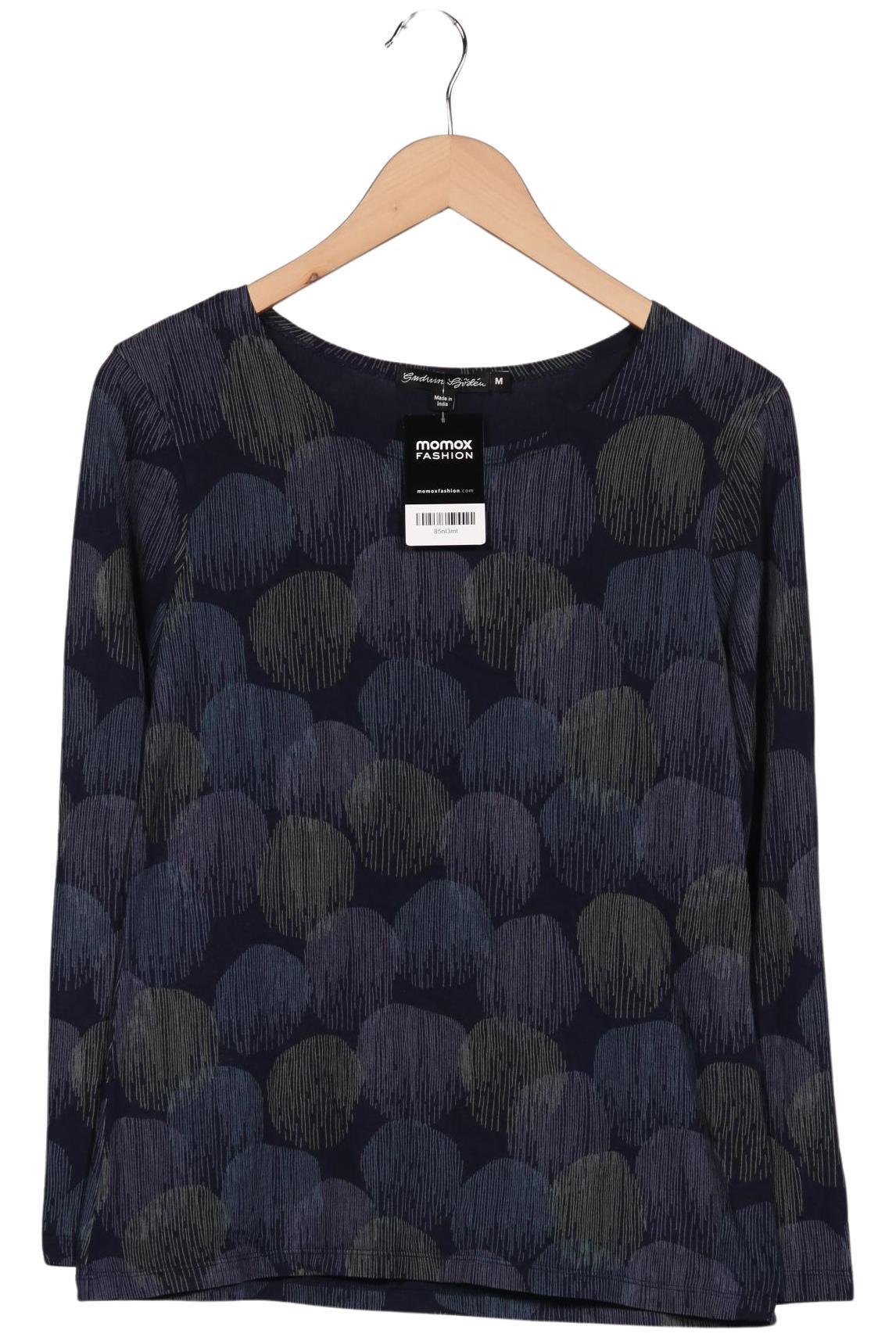 

Gudrun Sjödén Damen Langarmshirt, marineblau, Gr. 38