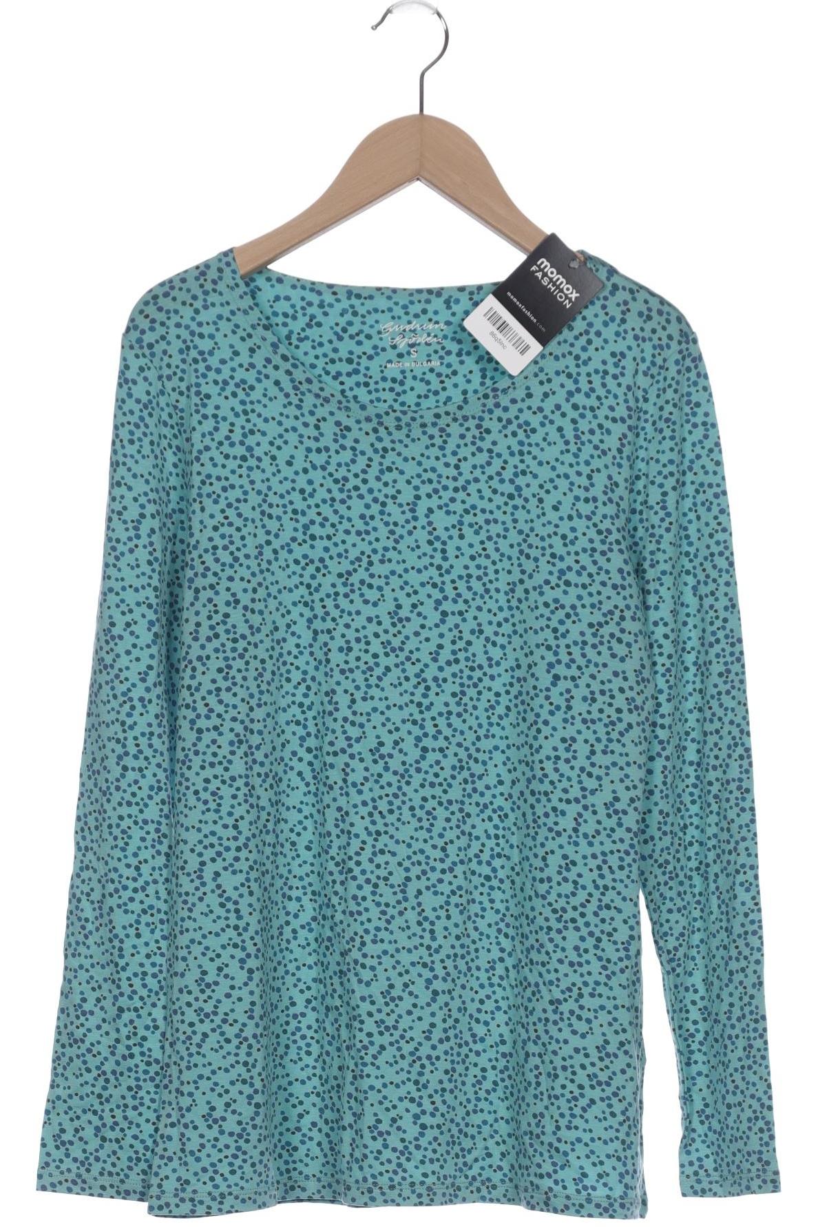 

Gudrun Sjödén Damen Langarmshirt, türkis, Gr. 36