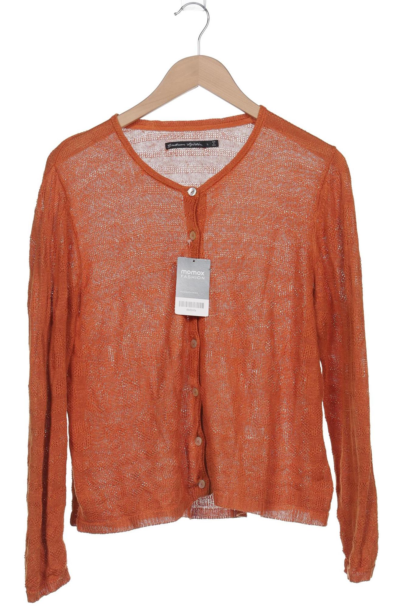 

Gudrun Sjödén Damen Strickjacke, orange, Gr. 42