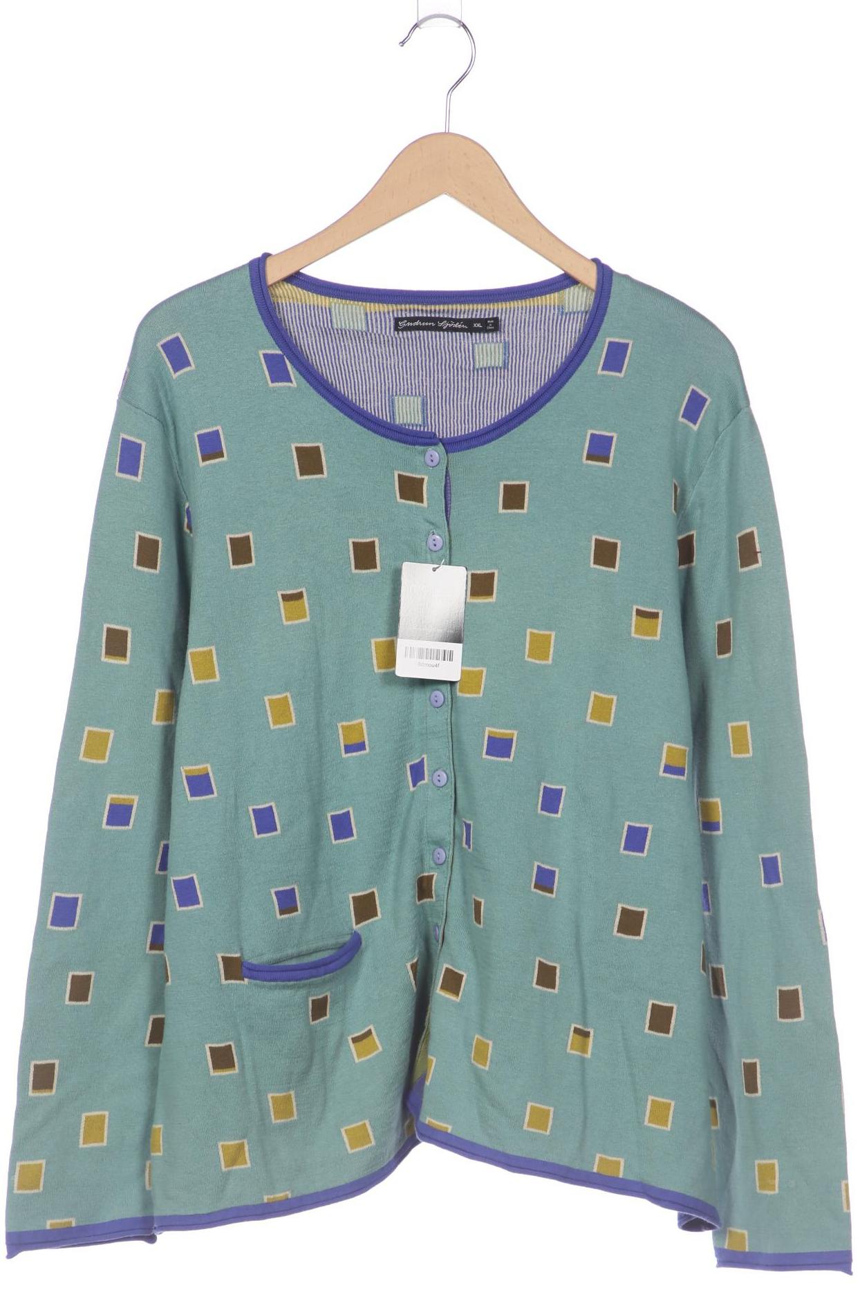 

Gudrun Sjödén Damen Strickjacke, türkis, Gr. 46