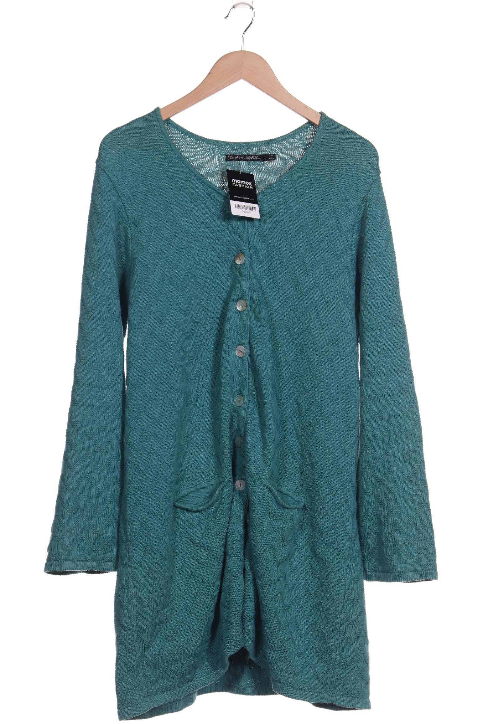 

Gudrun Sjödén Damen Strickjacke, türkis, Gr. 42