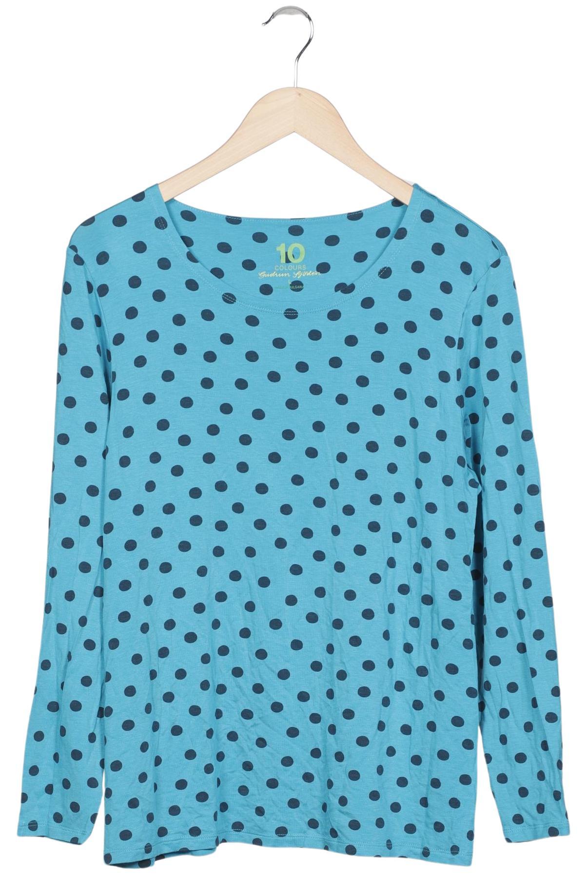 

Gudrun Sjödén Damen Langarmshirt, hellblau, Gr. 42