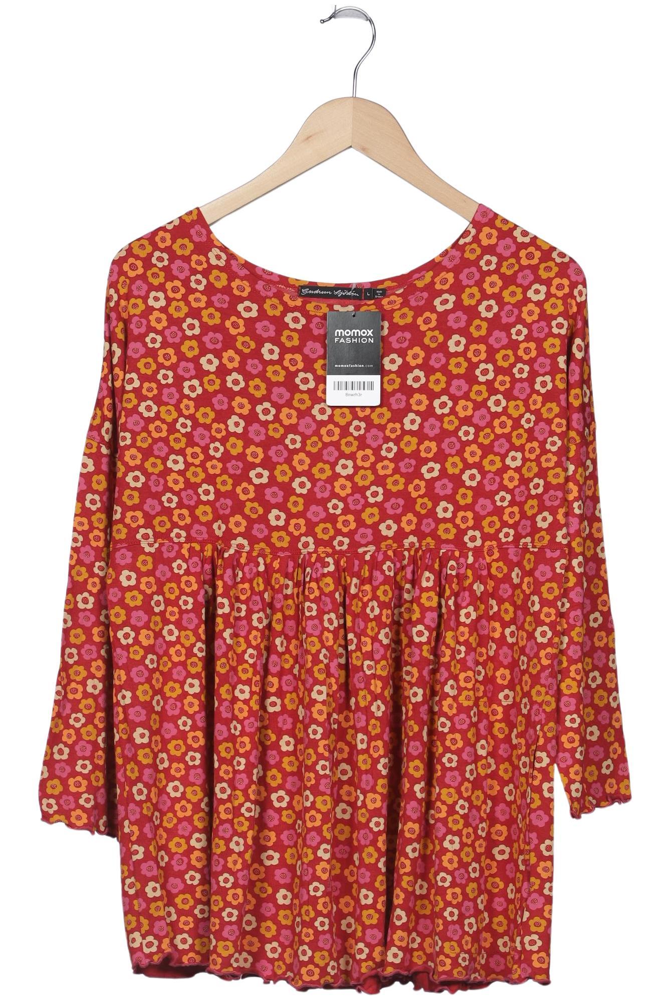 

Gudrun Sjödén Damen Langarmshirt, rot, Gr. 42