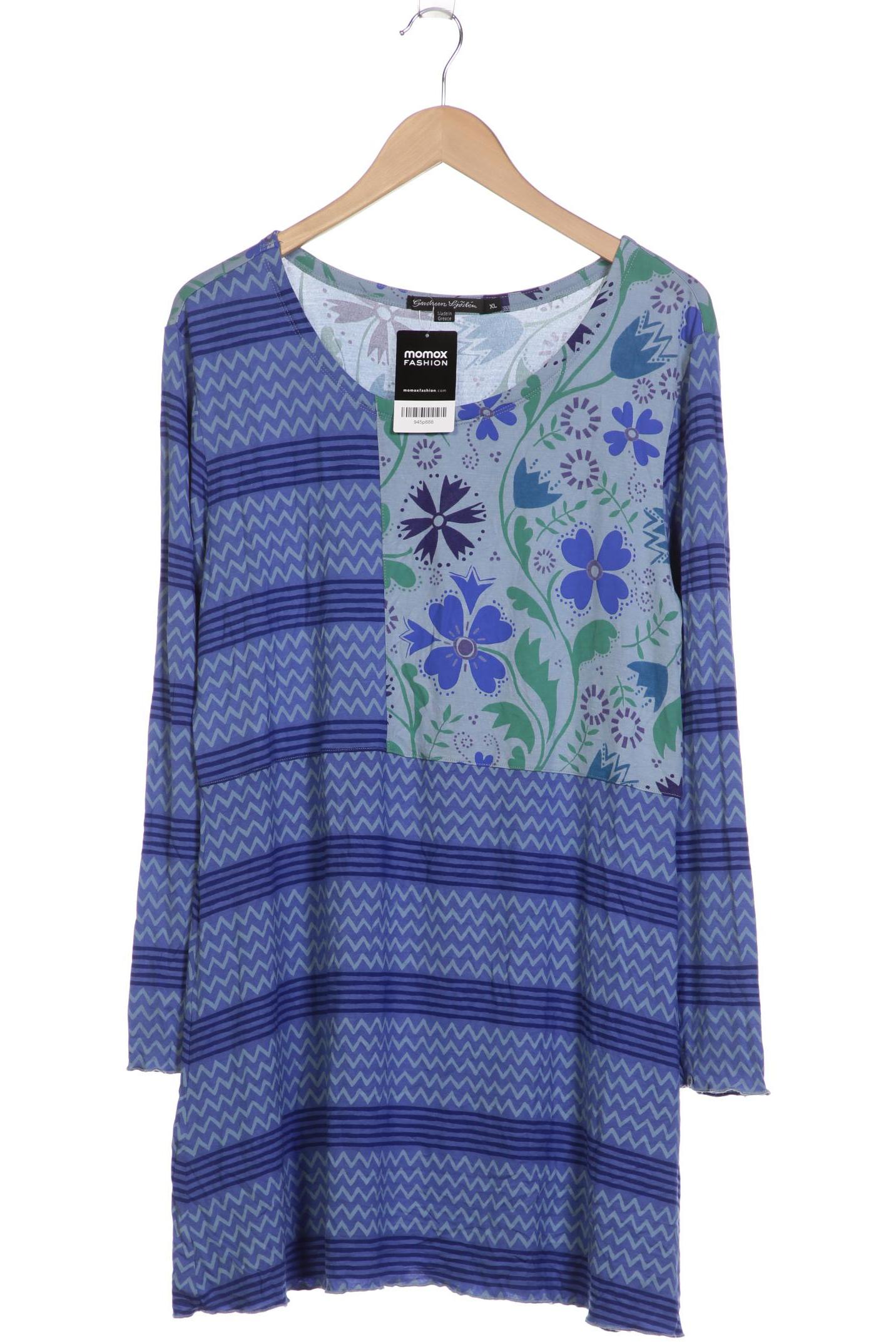 

Gudrun Sjödén Damen Langarmshirt, blau, Gr. 44