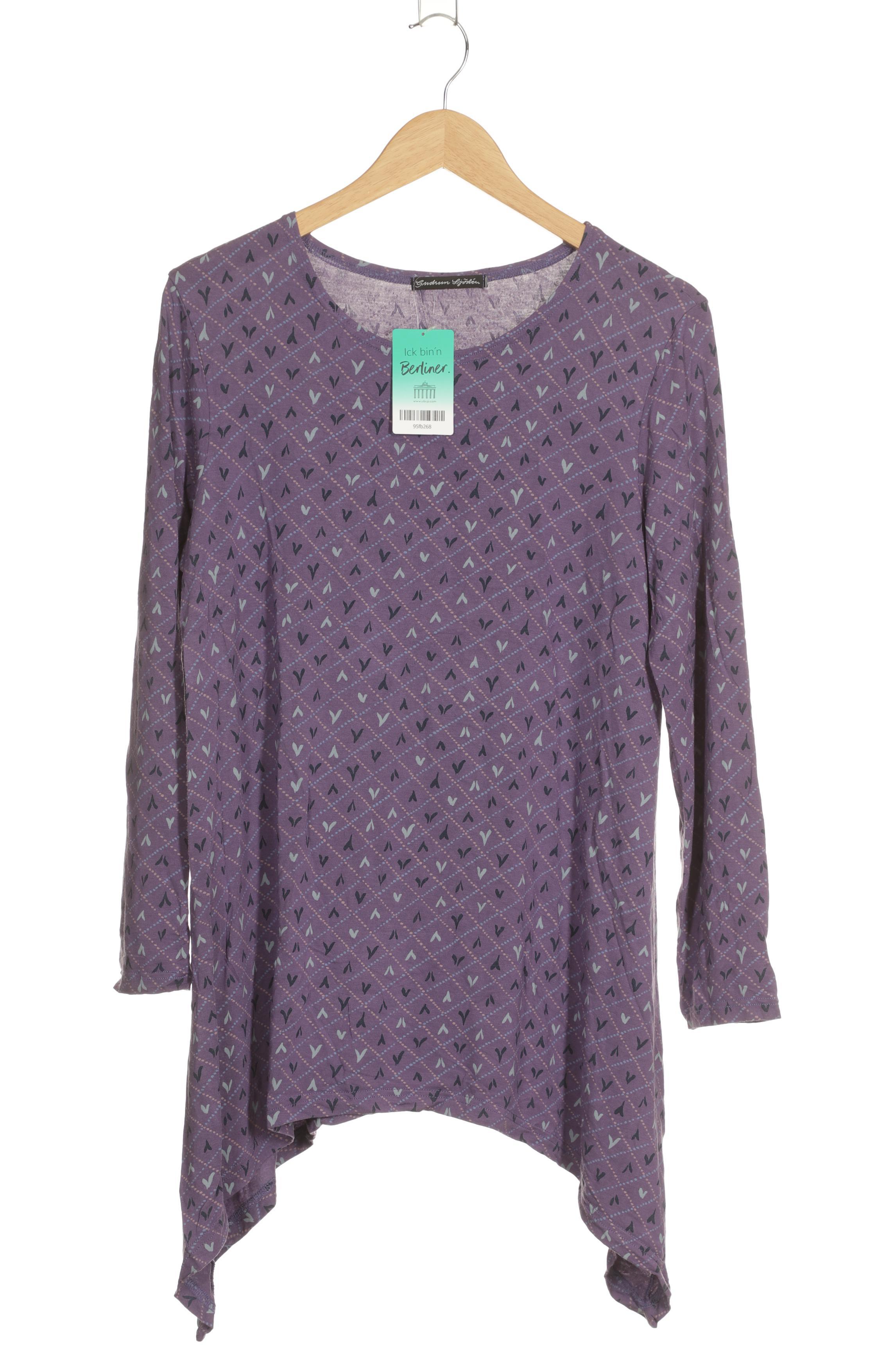 

Gudrun Sjödén Damen Langarmshirt, flieder, Gr. 44