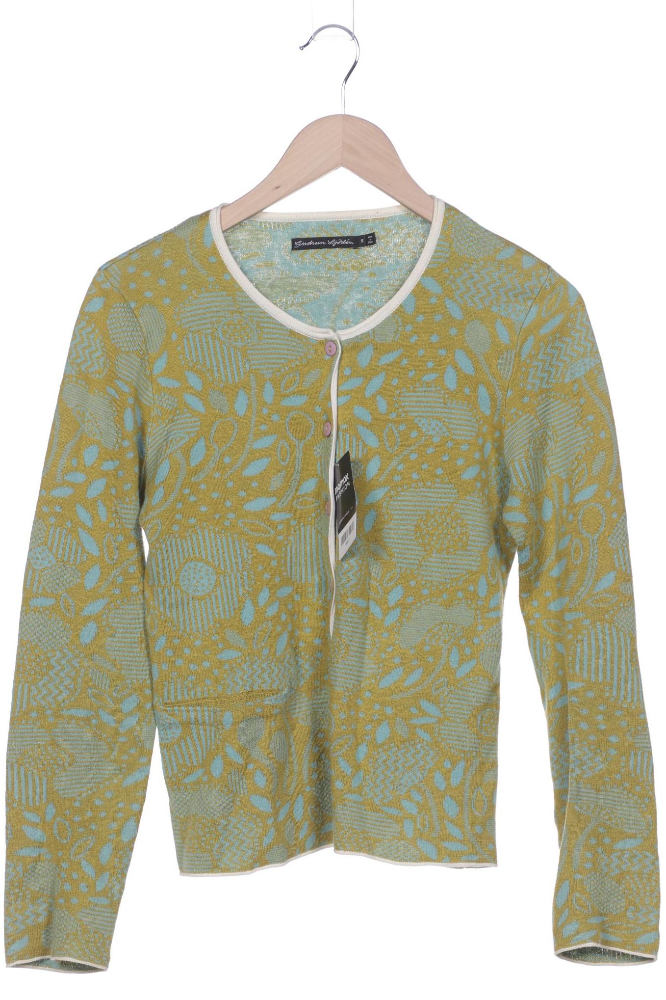 

Gudrun Sjödén Damen Strickjacke, grün, Gr. 36