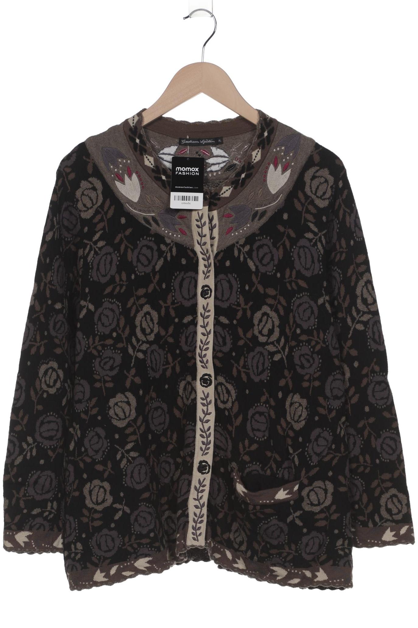 

Gudrun Sjödén Damen Strickjacke, schwarz, Gr. 44