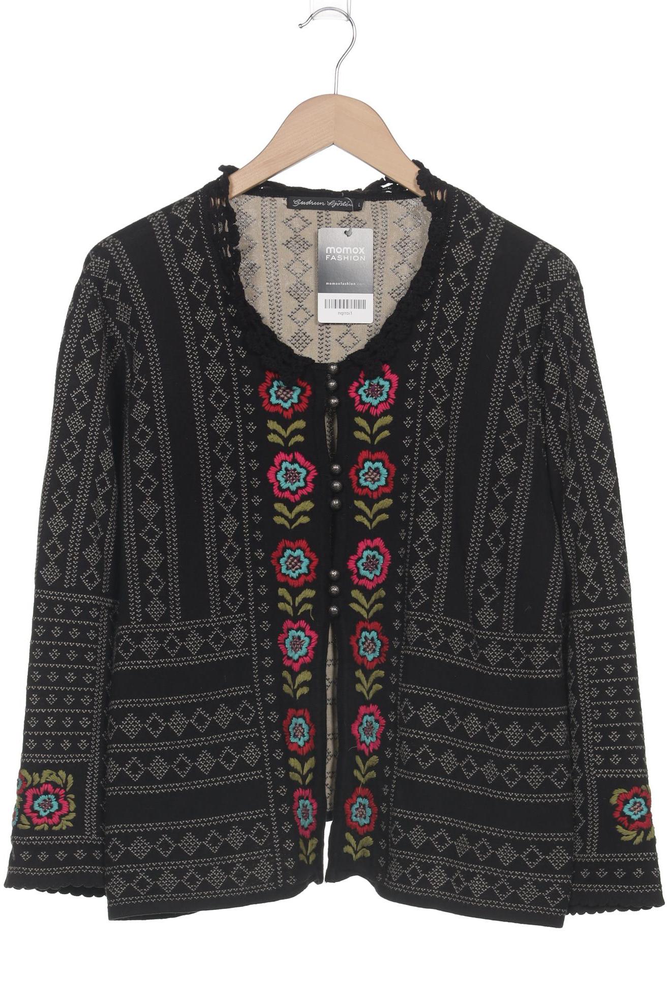 

Gudrun Sjödén Damen Strickjacke, schwarz, Gr. 42