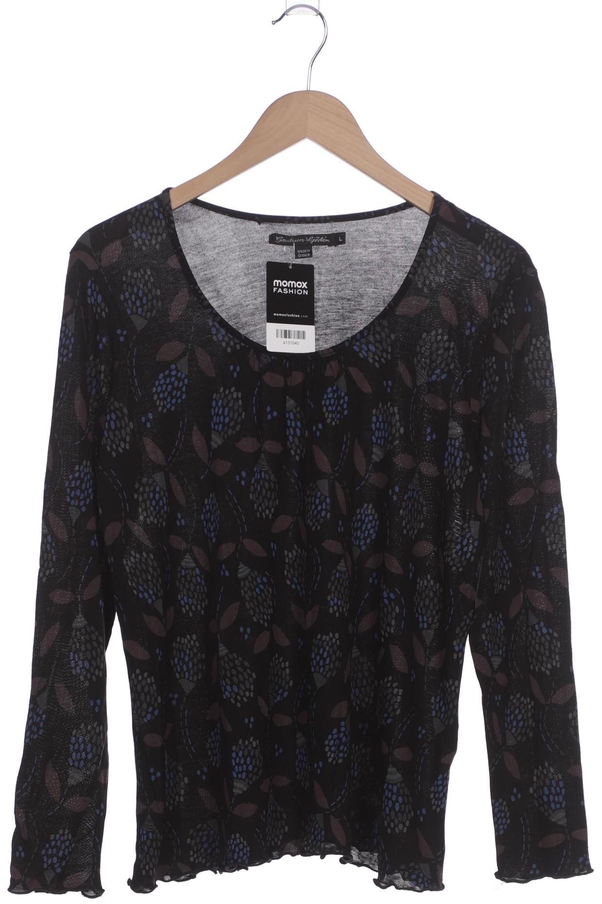 

Gudrun Sjödén Damen Langarmshirt, schwarz, Gr. 42