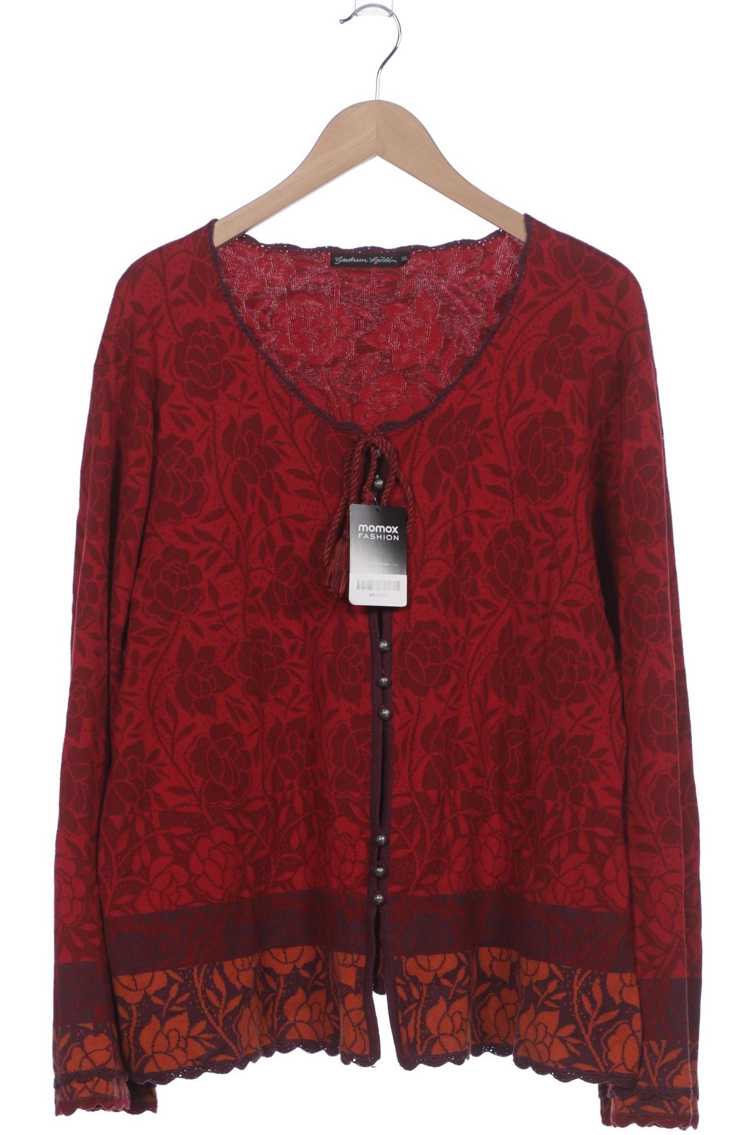 

Gudrun Sjödén Damen Strickjacke, rot, Gr. 46