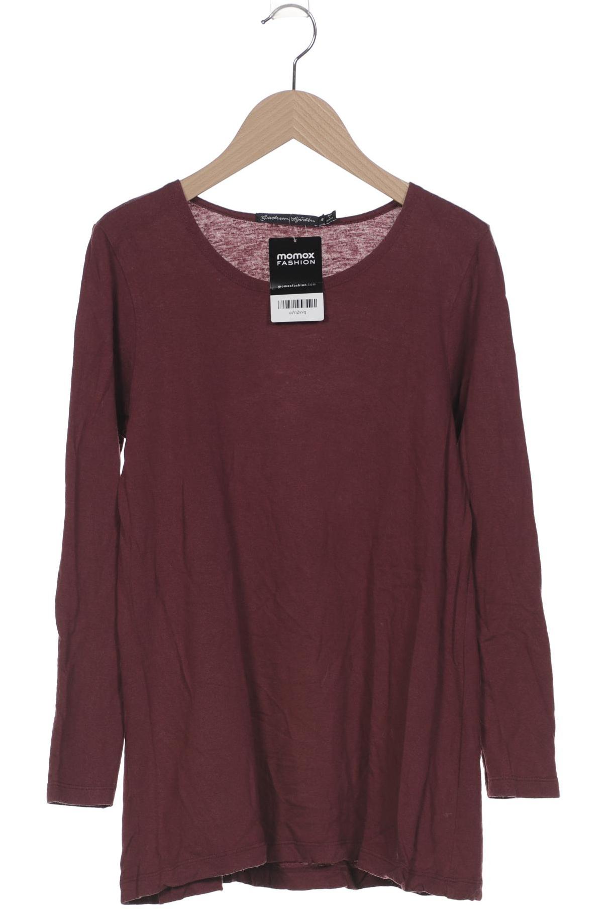 

Gudrun Sjödén Damen Langarmshirt, bordeaux, Gr. 36