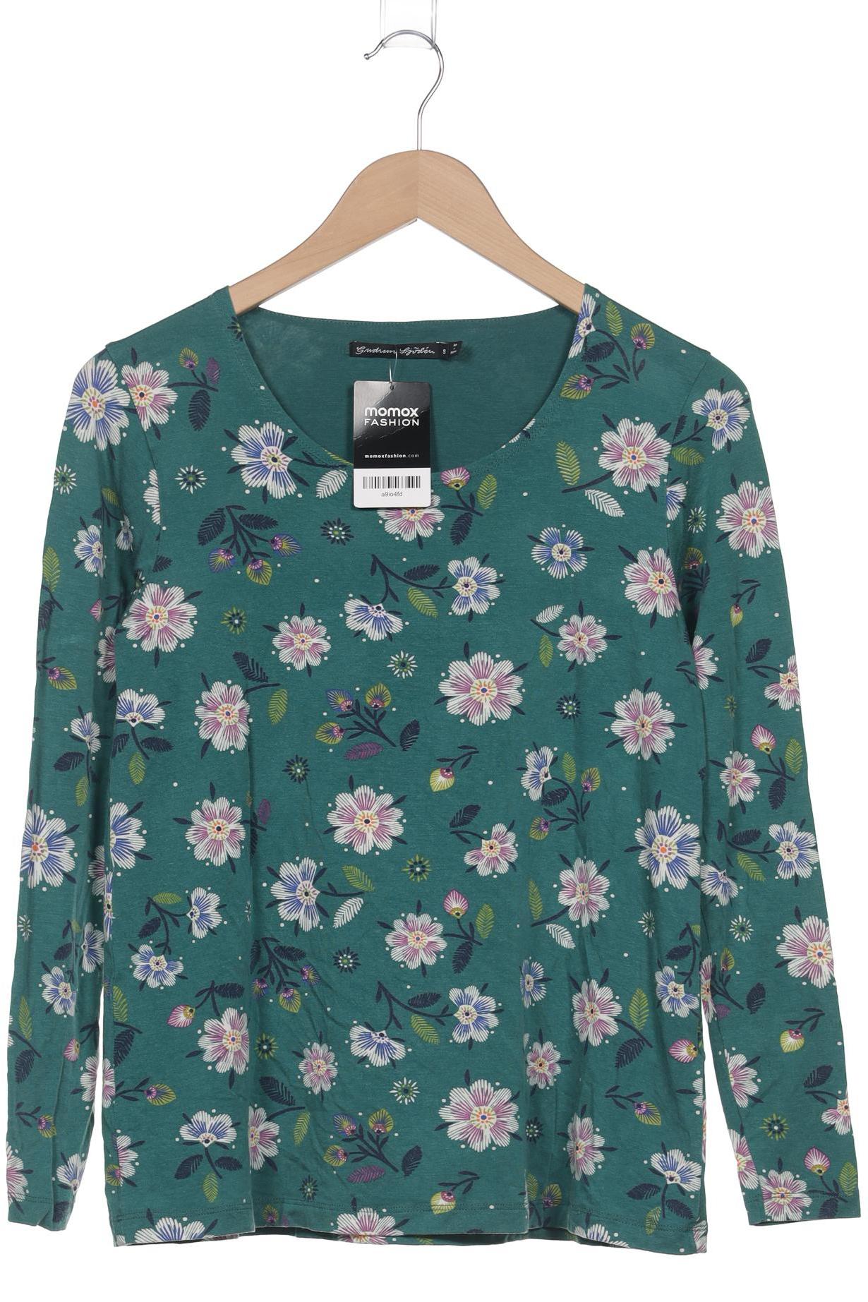 

Gudrun Sjödén Damen Langarmshirt, türkis, Gr. 36