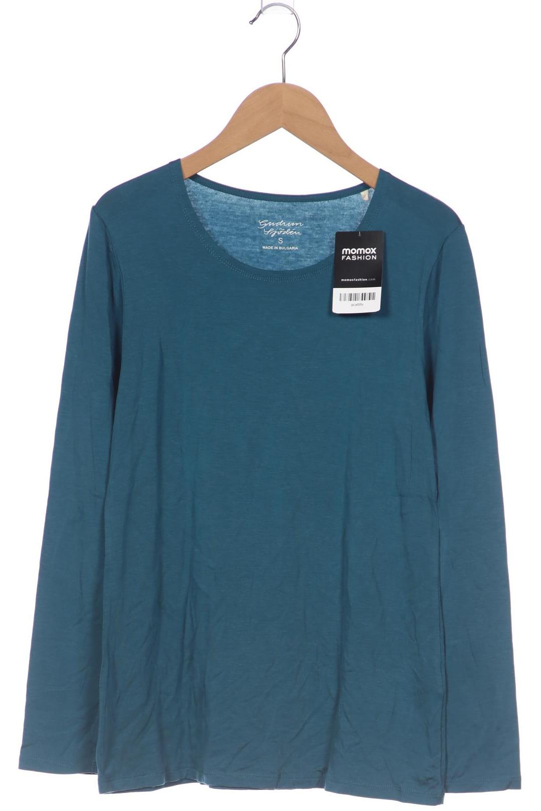 

Gudrun Sjödén Damen Langarmshirt, türkis, Gr. 36