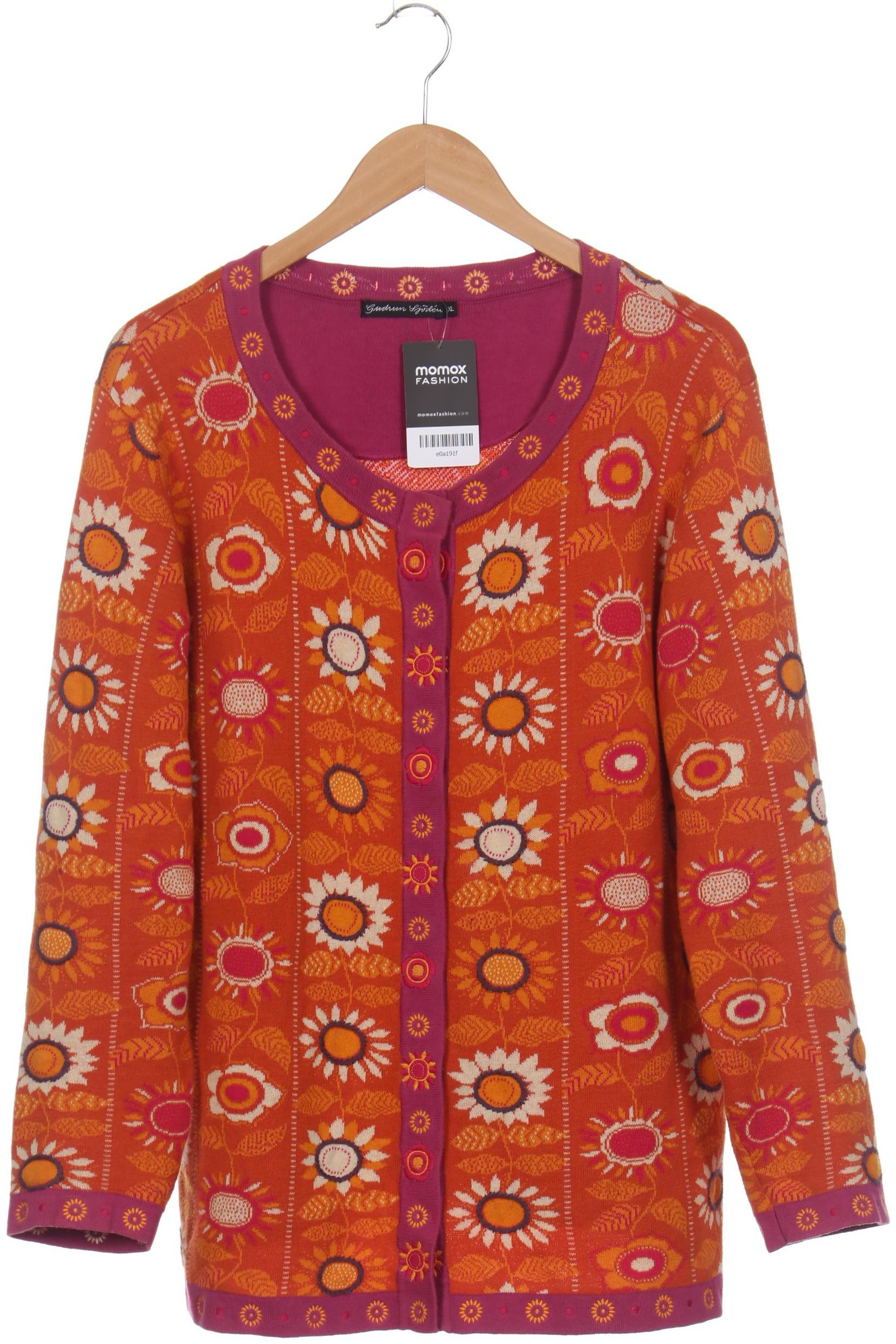 

Gudrun Sjödén Damen Strickjacke, orange, Gr. 44