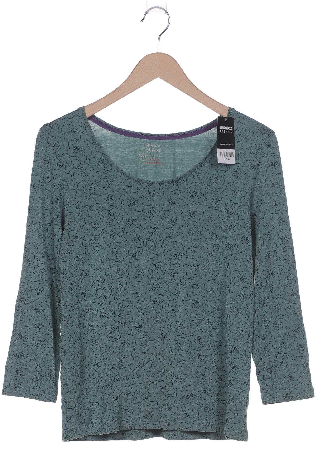 

Gudrun Sjödén Damen Langarmshirt, grün, Gr. 42