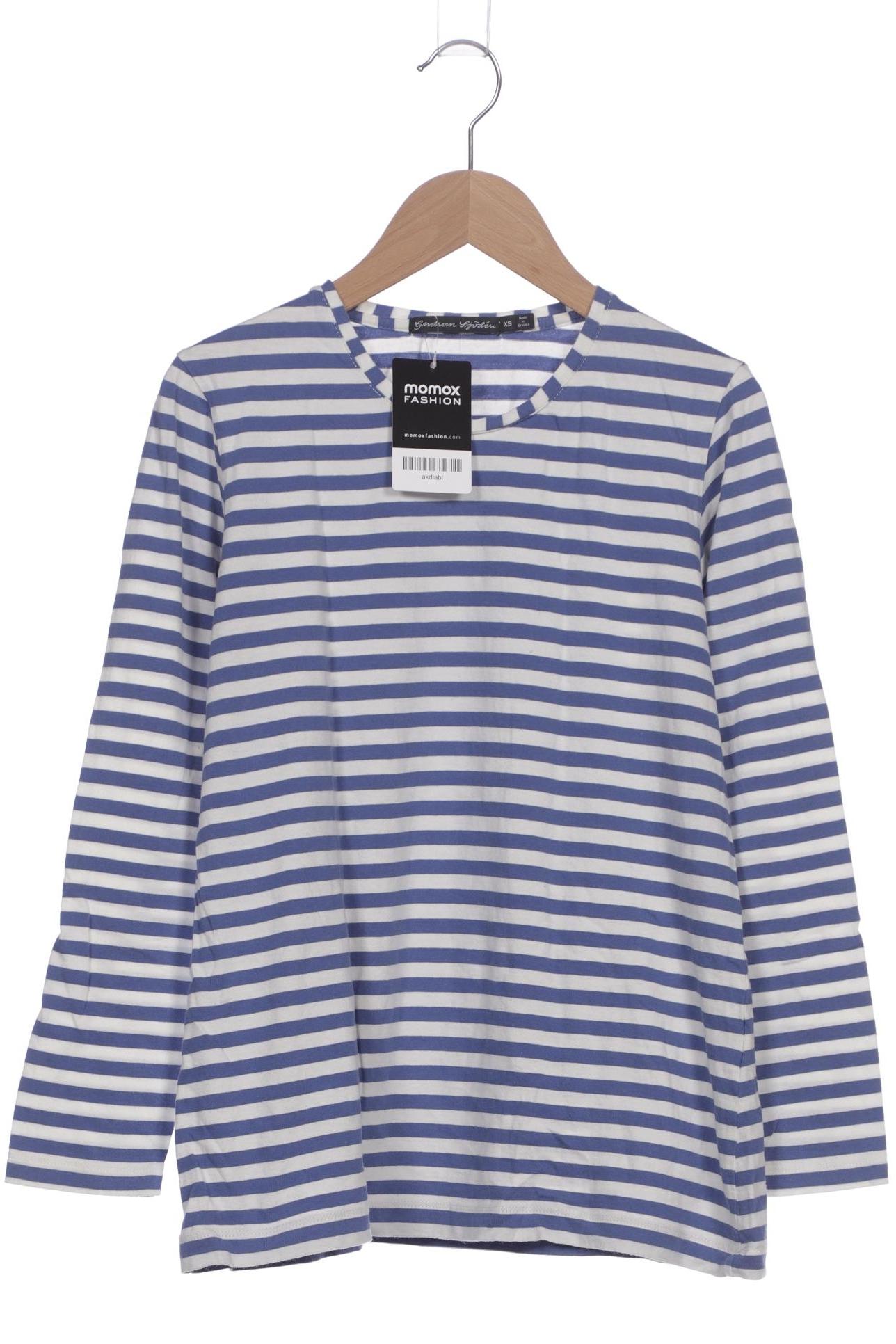 

Gudrun Sjödén Damen Langarmshirt, blau, Gr. 34