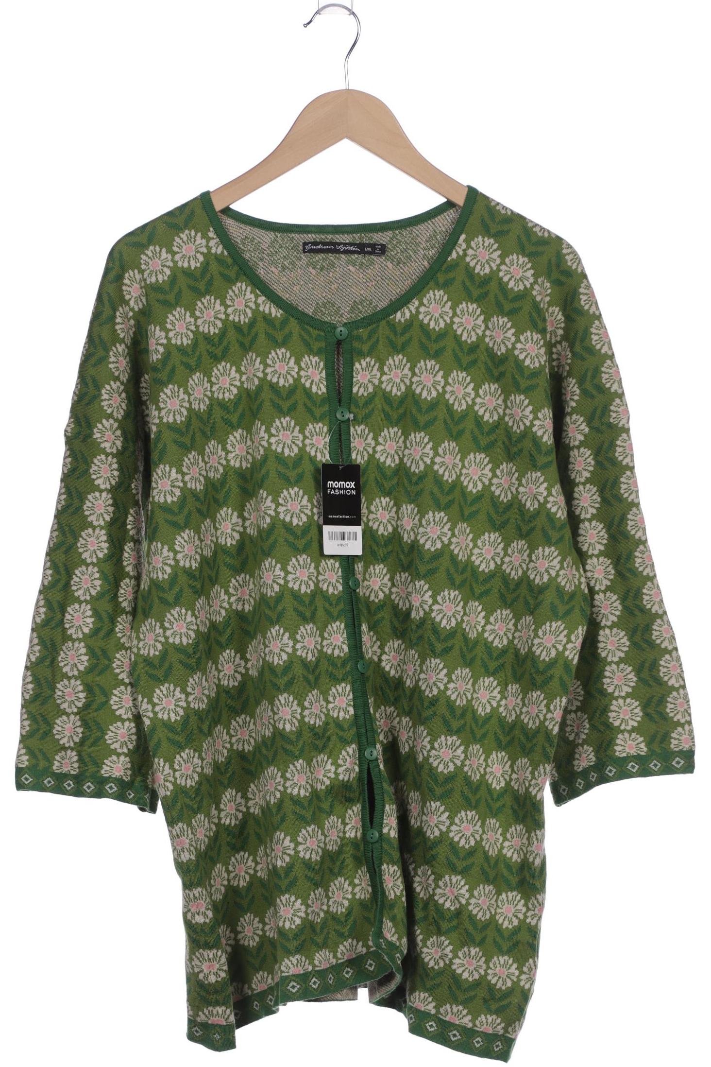 

Gudrun Sjödén Damen Strickjacke, grün, Gr. 42