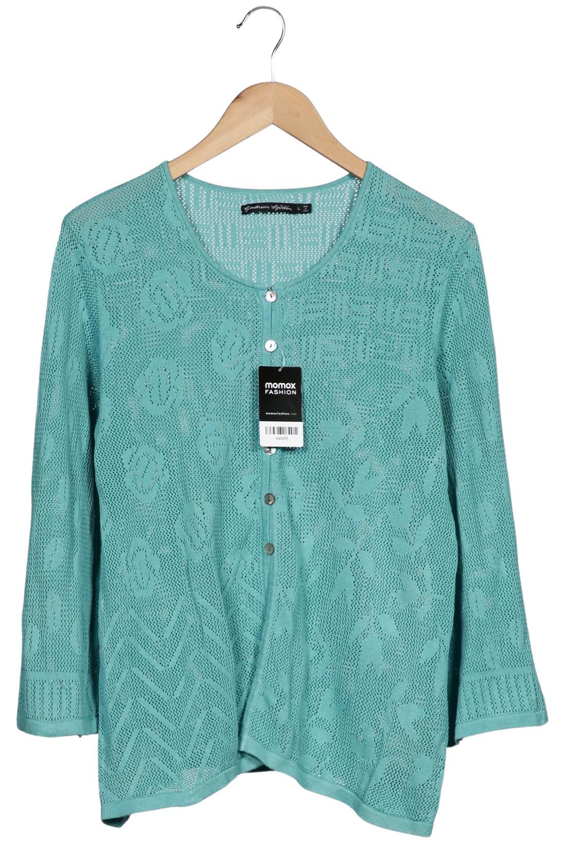 

Gudrun Sjödén Damen Strickjacke, türkis, Gr. 42
