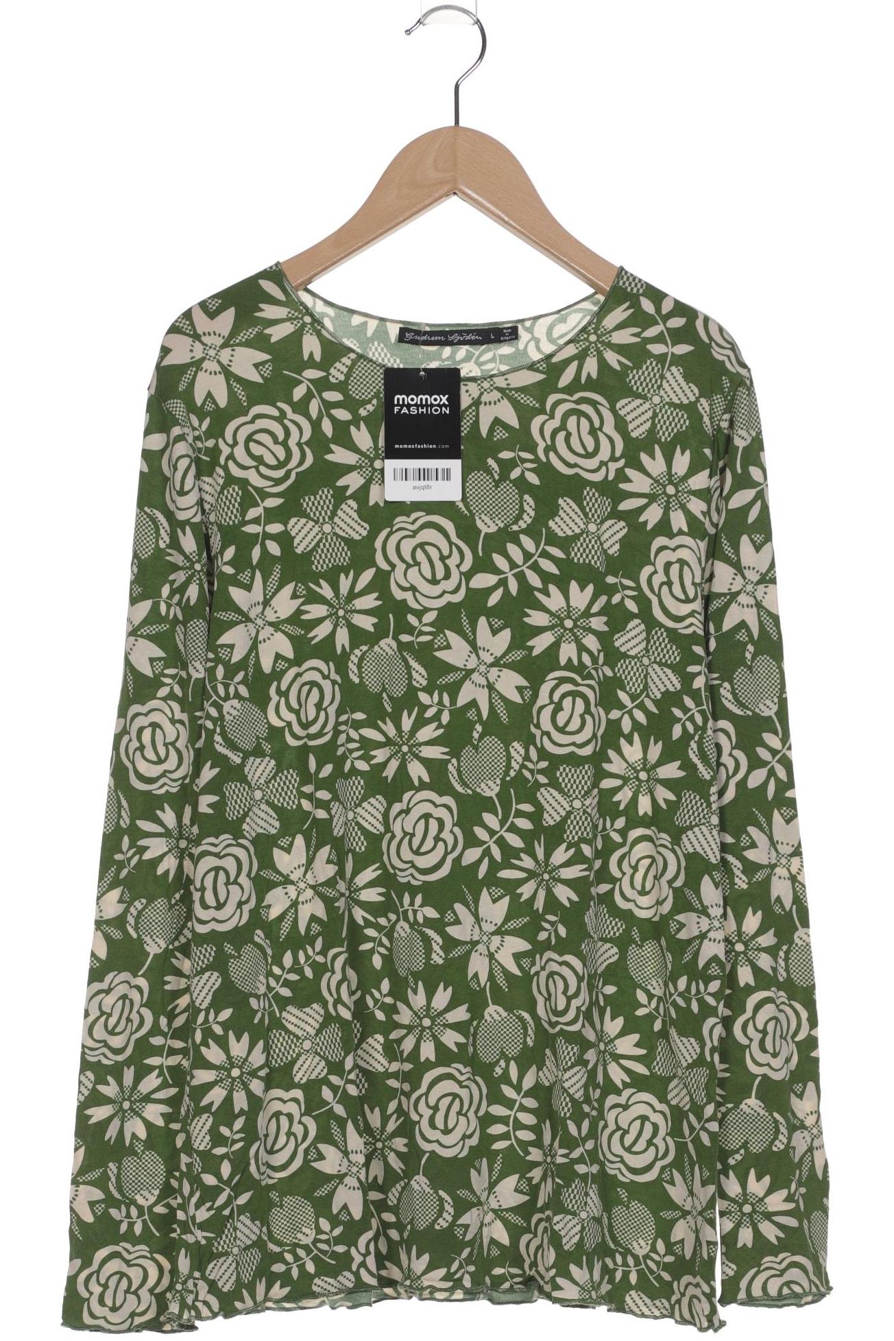 

Gudrun Sjödén Damen Langarmshirt, grün, Gr. 42