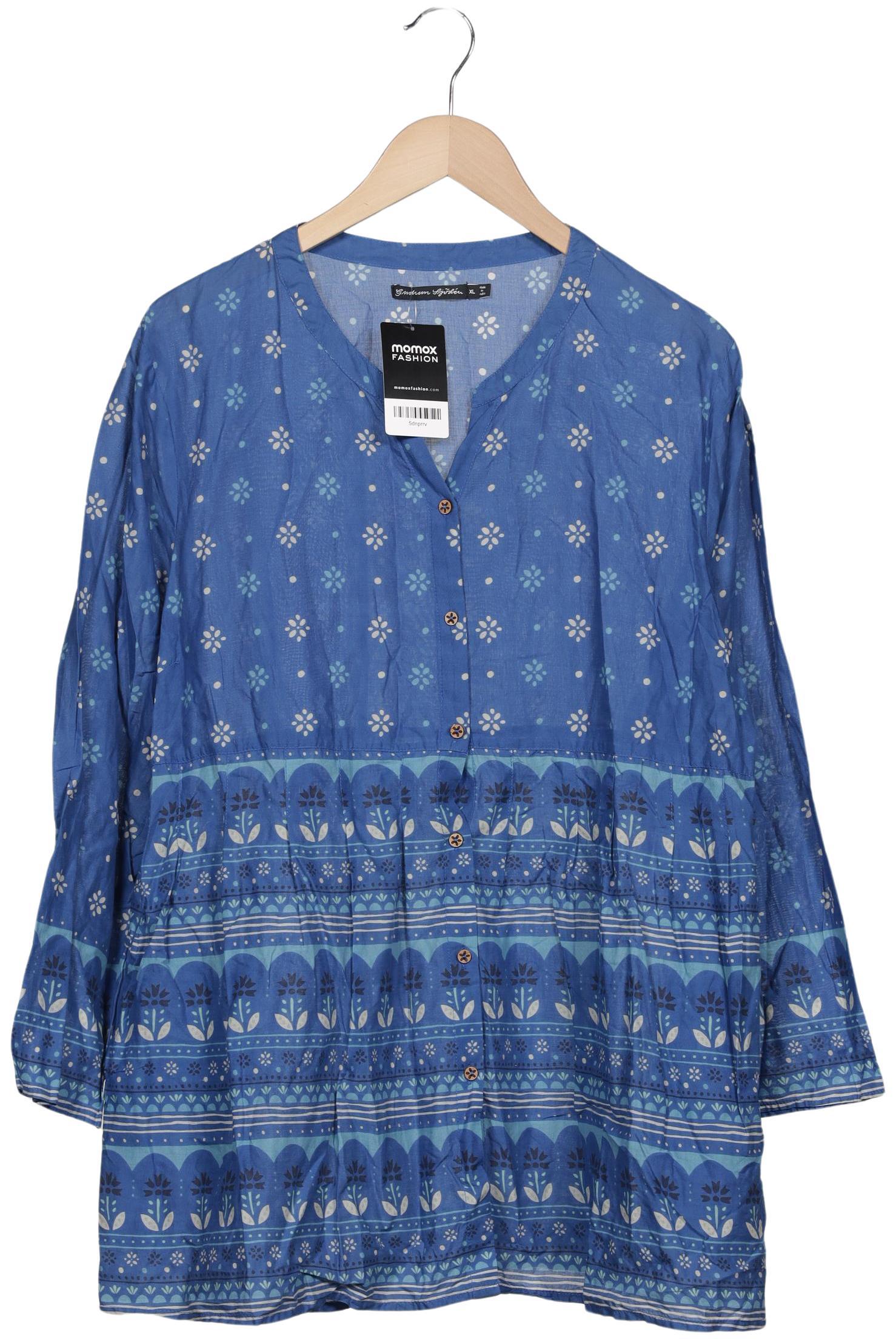 

Gudrun Sjödén Damen Bluse, blau, Gr. 44