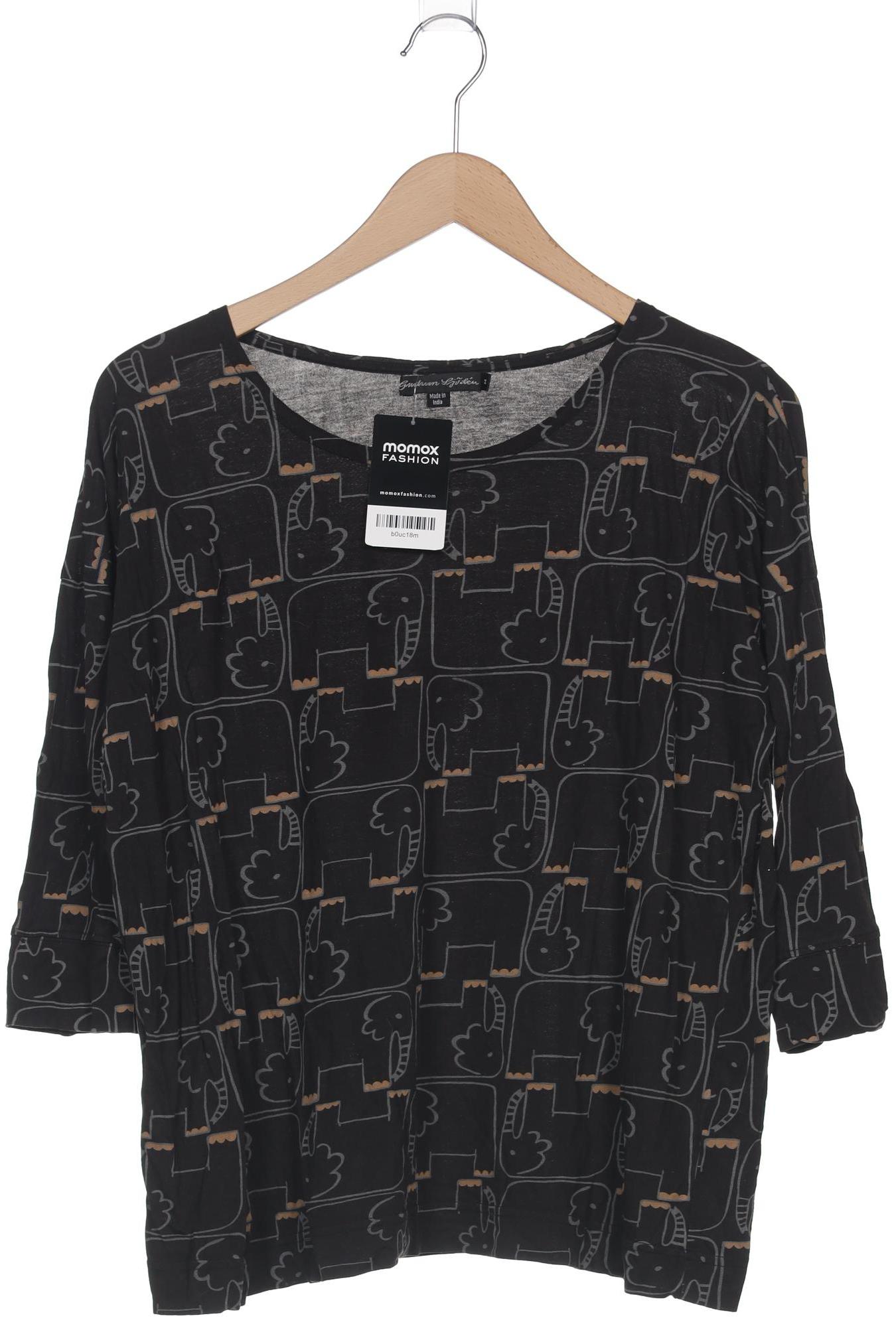 

Gudrun Sjödén Damen Langarmshirt, schwarz, Gr. 38