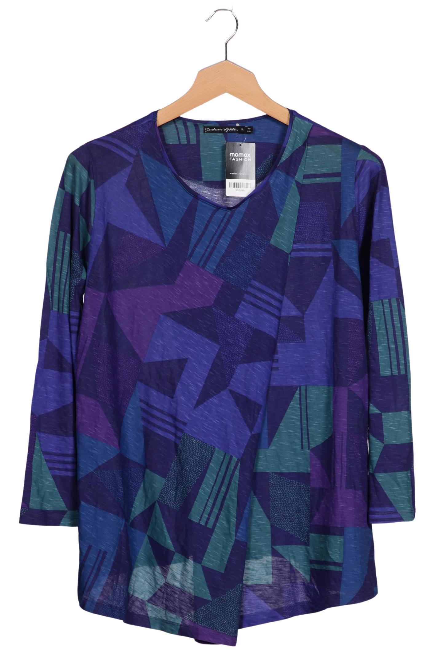

Gudrun Sjödén Damen Langarmshirt, blau, Gr. 44