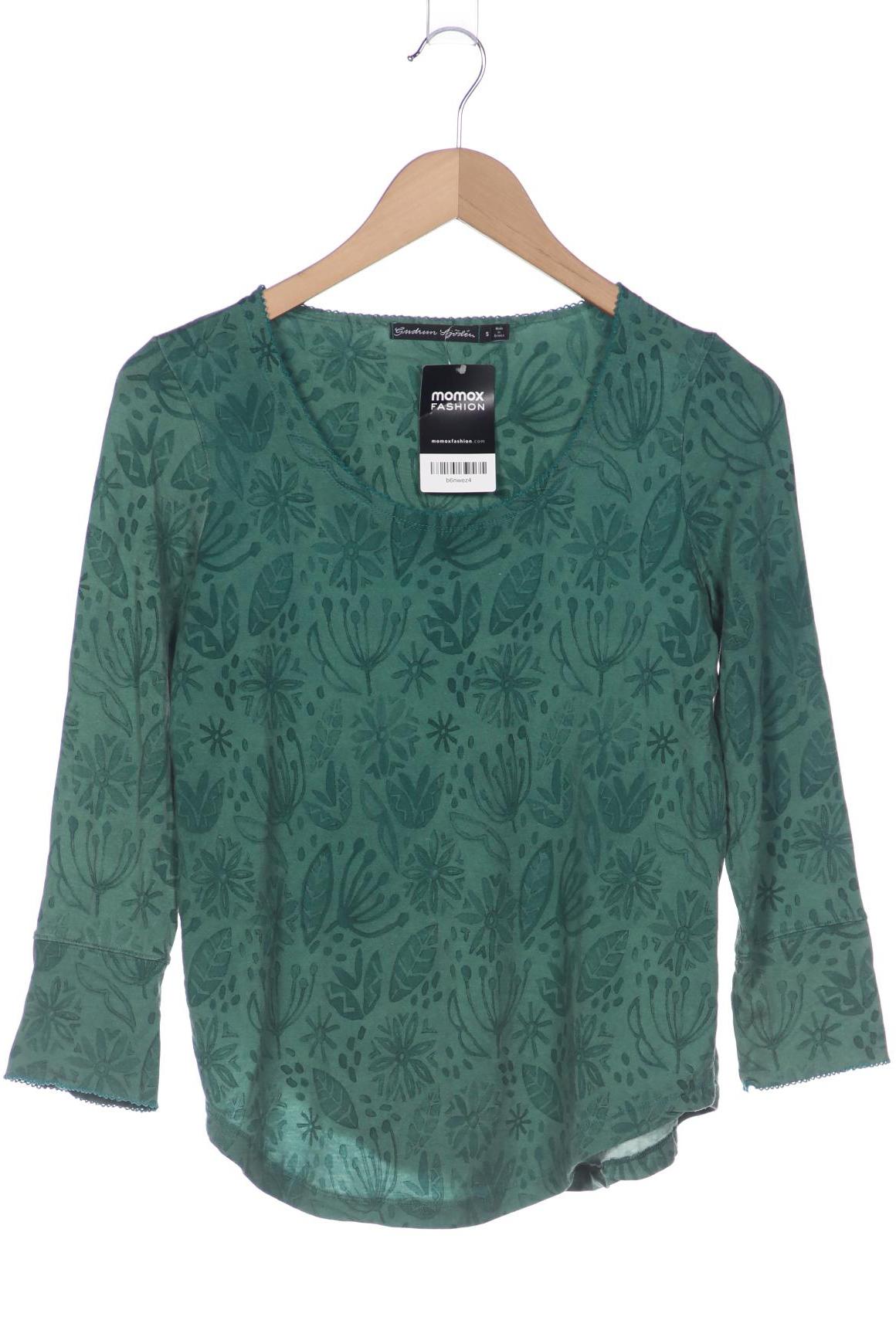 

Gudrun Sjödén Damen Langarmshirt, grün, Gr. 36