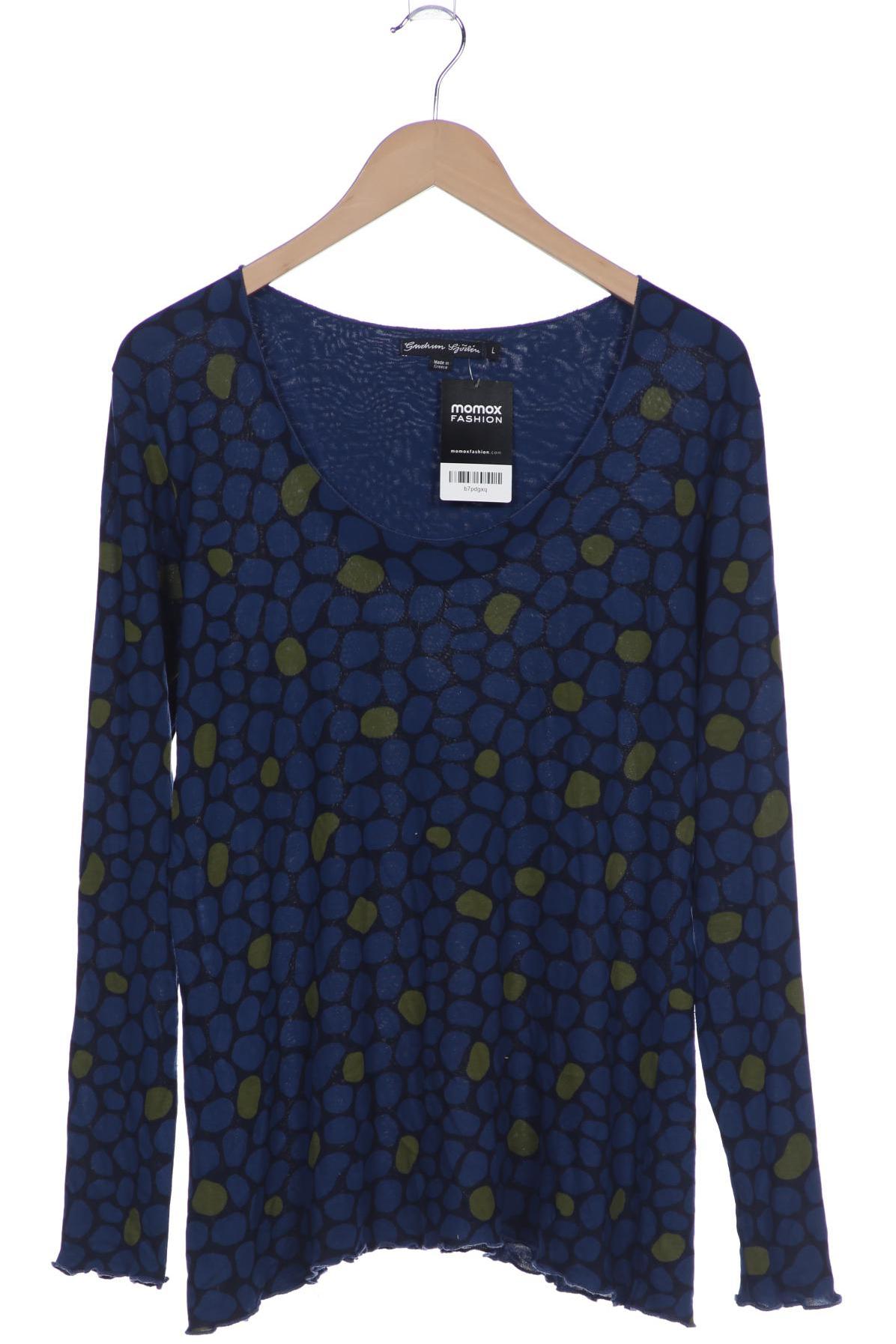 

Gudrun Sjödén Damen Langarmshirt, blau, Gr. 42