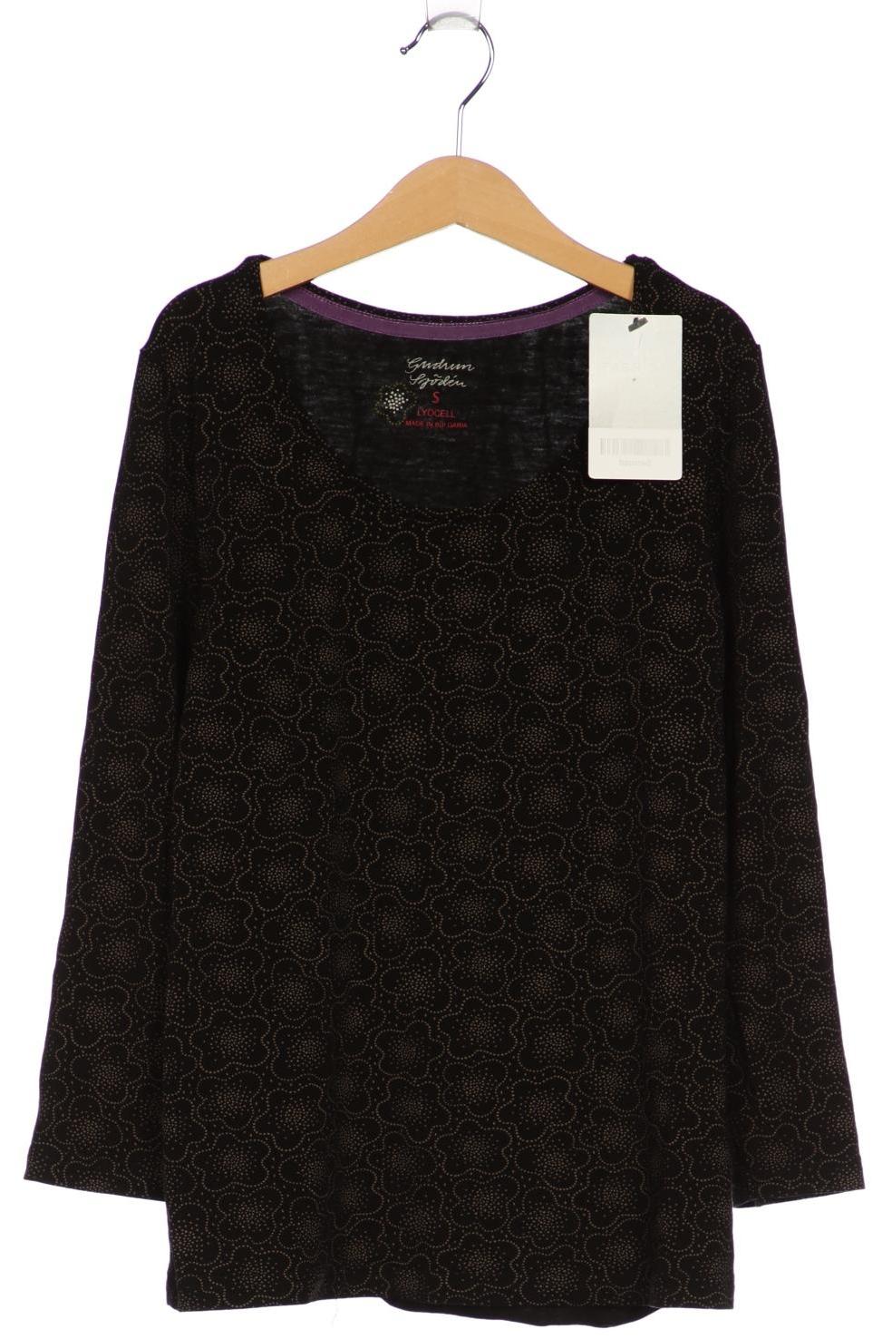 

Gudrun Sjödén Damen Langarmshirt, schwarz, Gr. 36