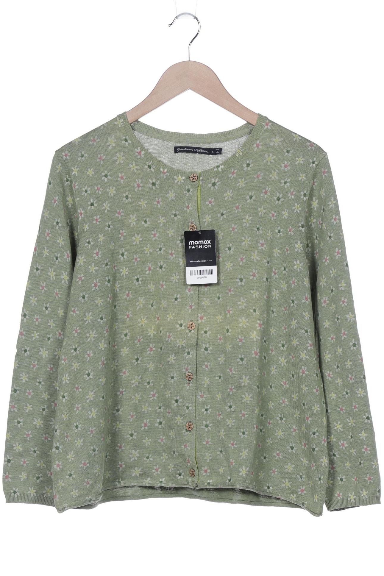 

Gudrun Sjödén Damen Strickjacke, grün, Gr. 42