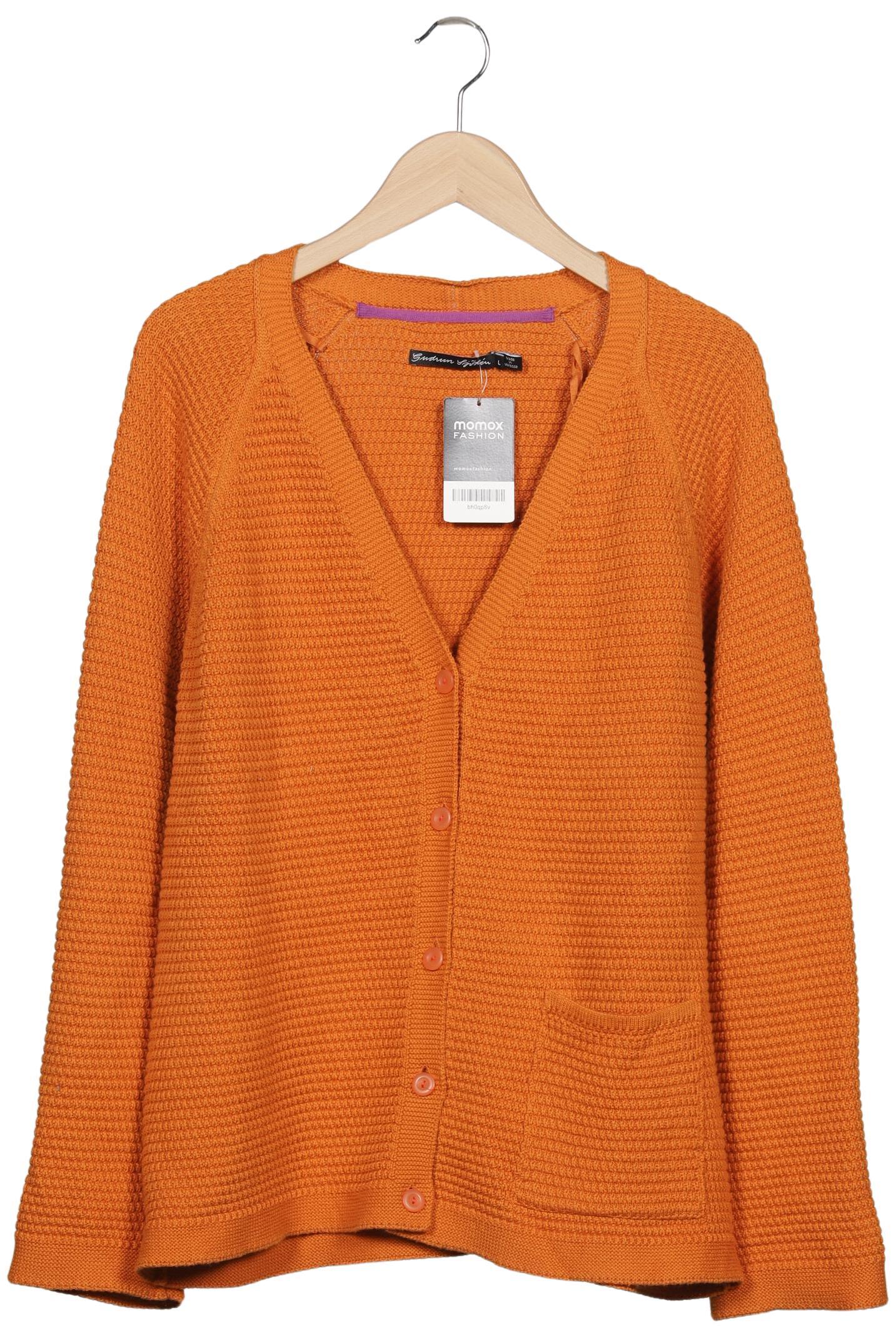 

Gudrun Sjödén Damen Strickjacke, orange, Gr. 42