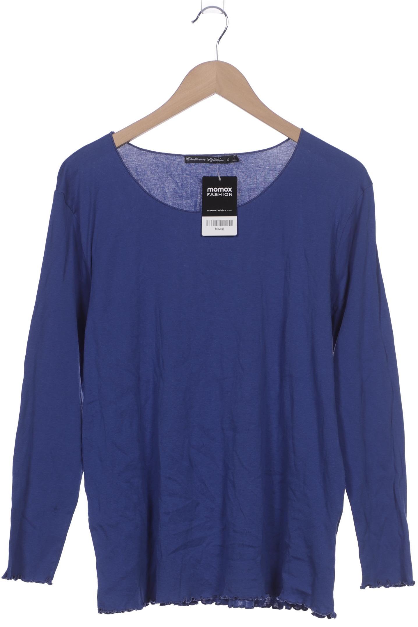 

Gudrun Sjödén Damen Langarmshirt, blau, Gr. 44